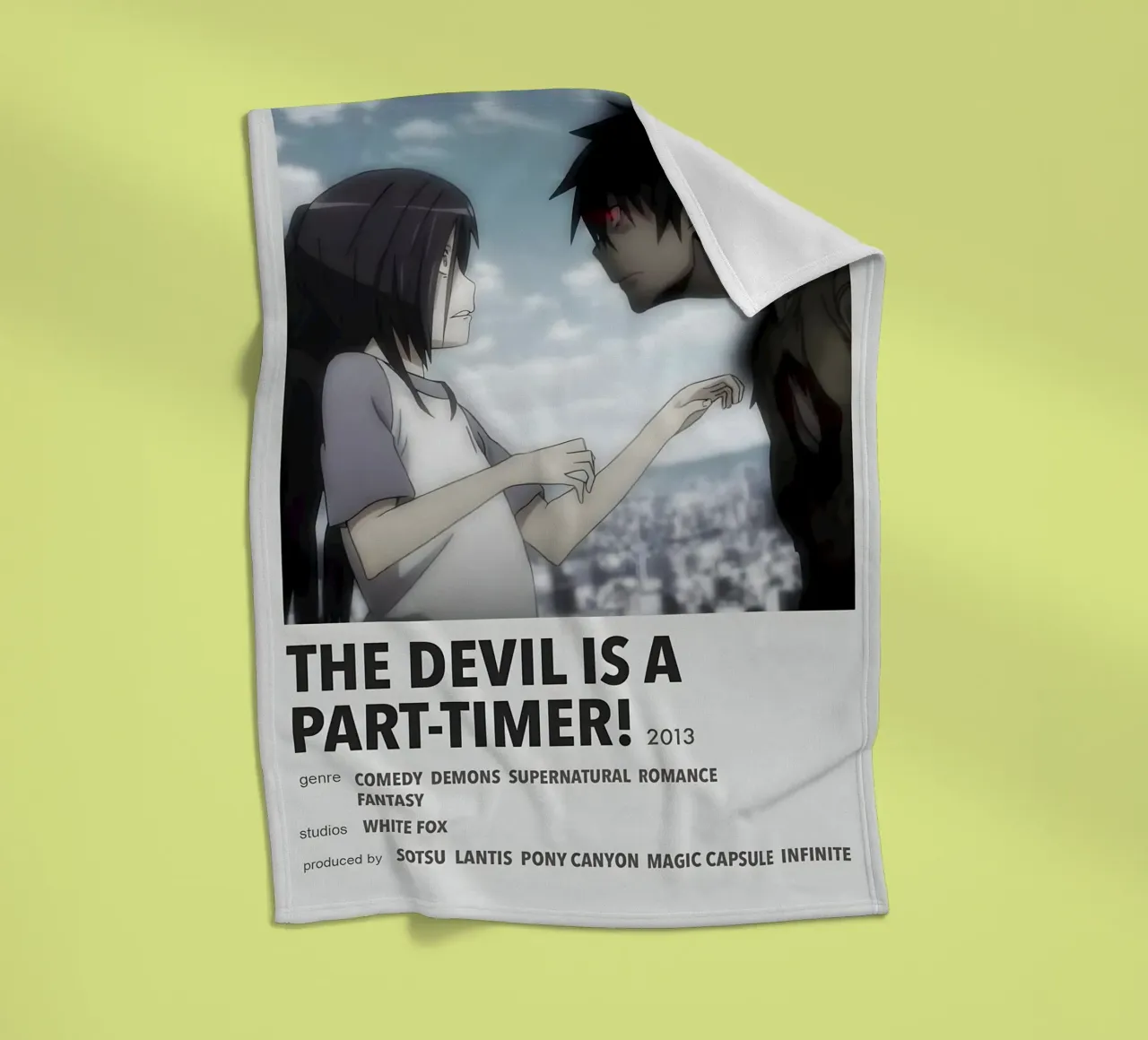 THE DEVIL IS A PART-TIMER!  2013 coperta in pile da Totoya