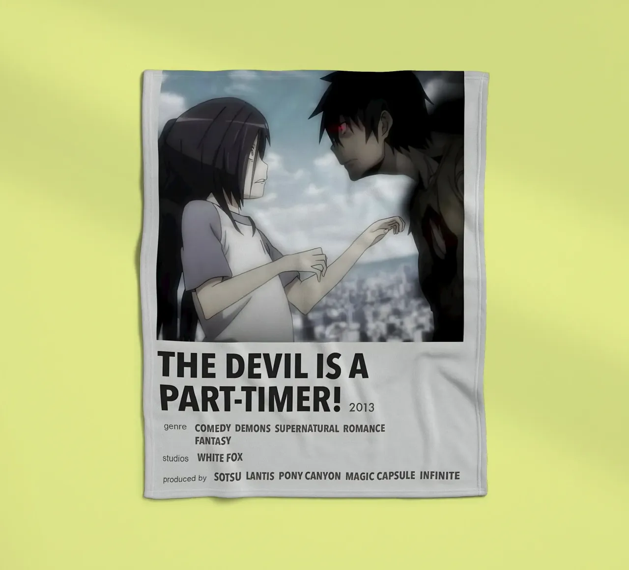 THE DEVIL IS A PART-TIMER!  2013 coperta in pile da Totoya