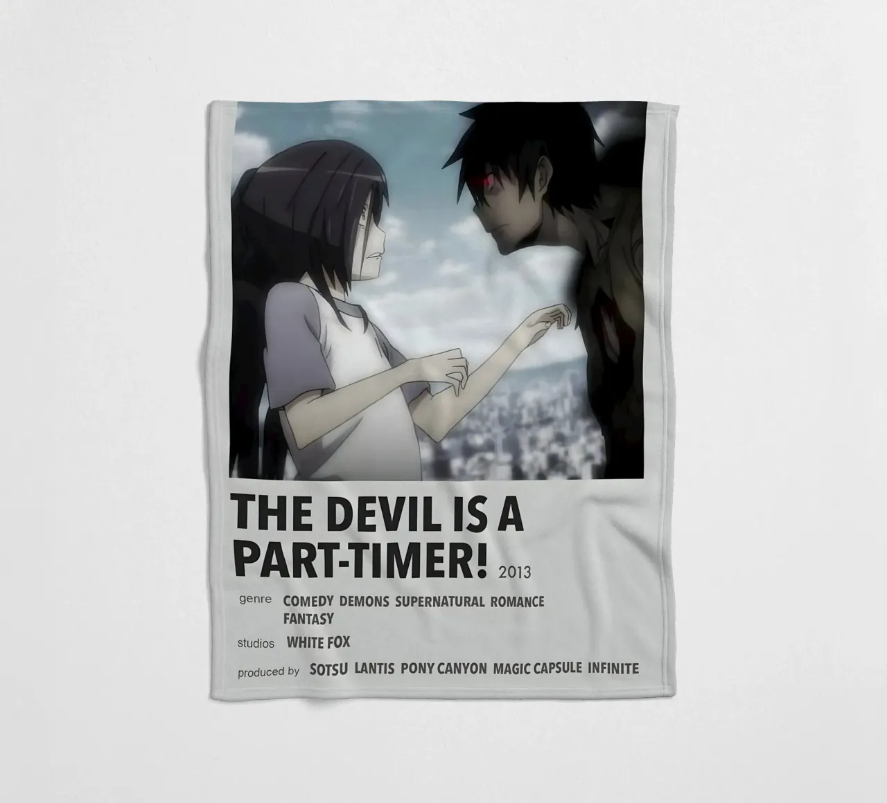 THE DEVIL IS A PART-TIMER!  2013 coperta in pile da Totoya