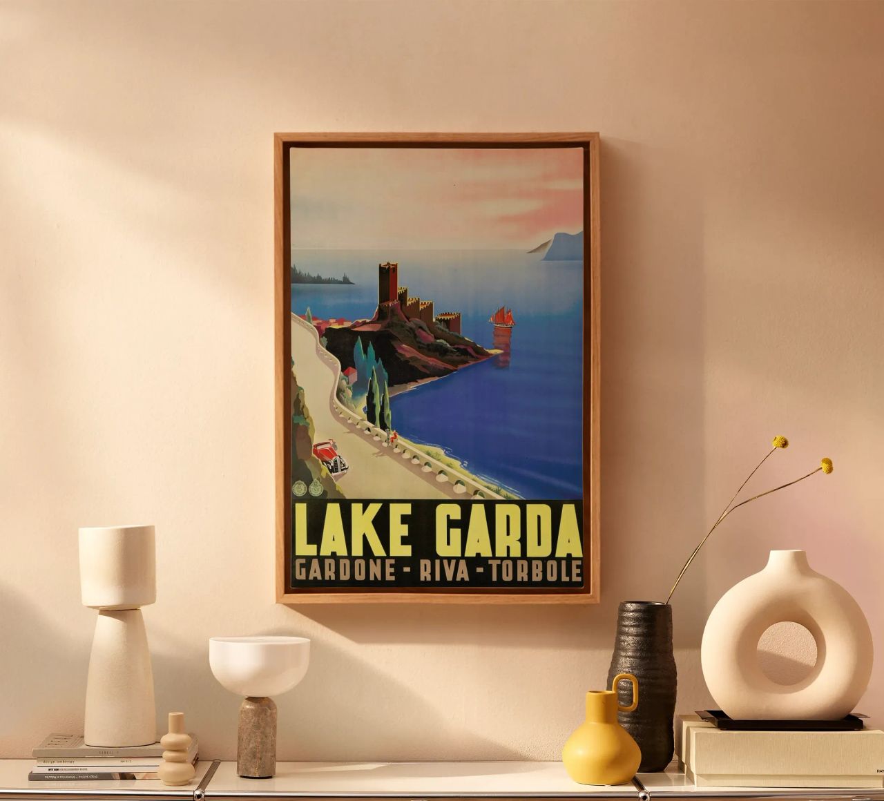 Lake Garda Leinwand von ARTOTHEK