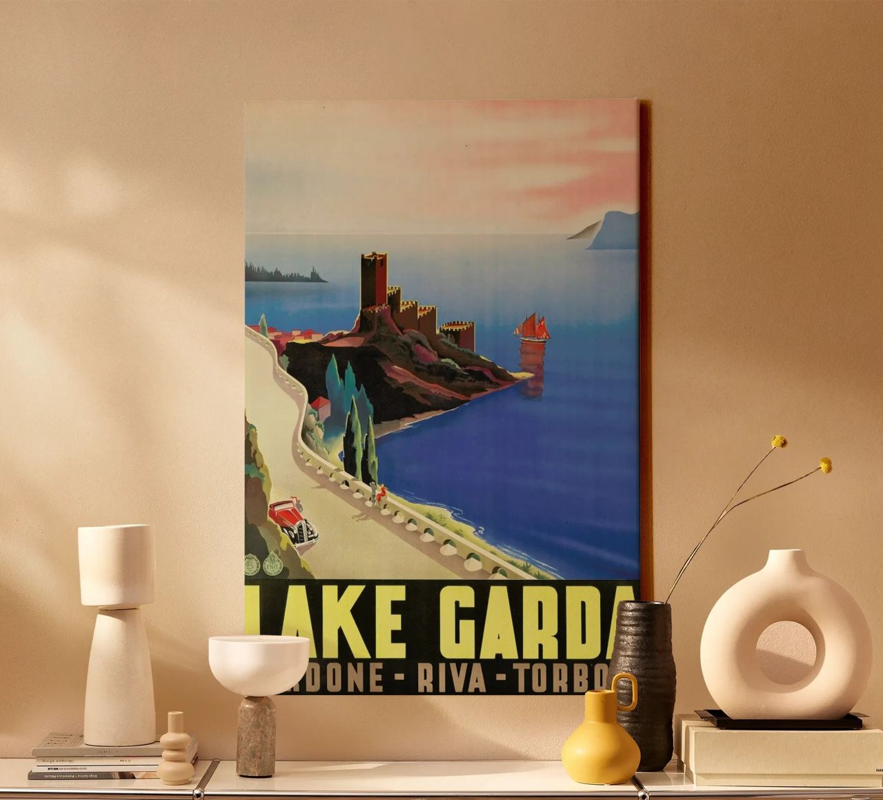 Lake Garda Leinwand von ARTOTHEK