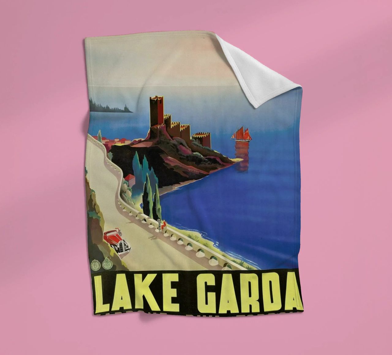 Lake Garda Fleecedecke von ARTOTHEK
