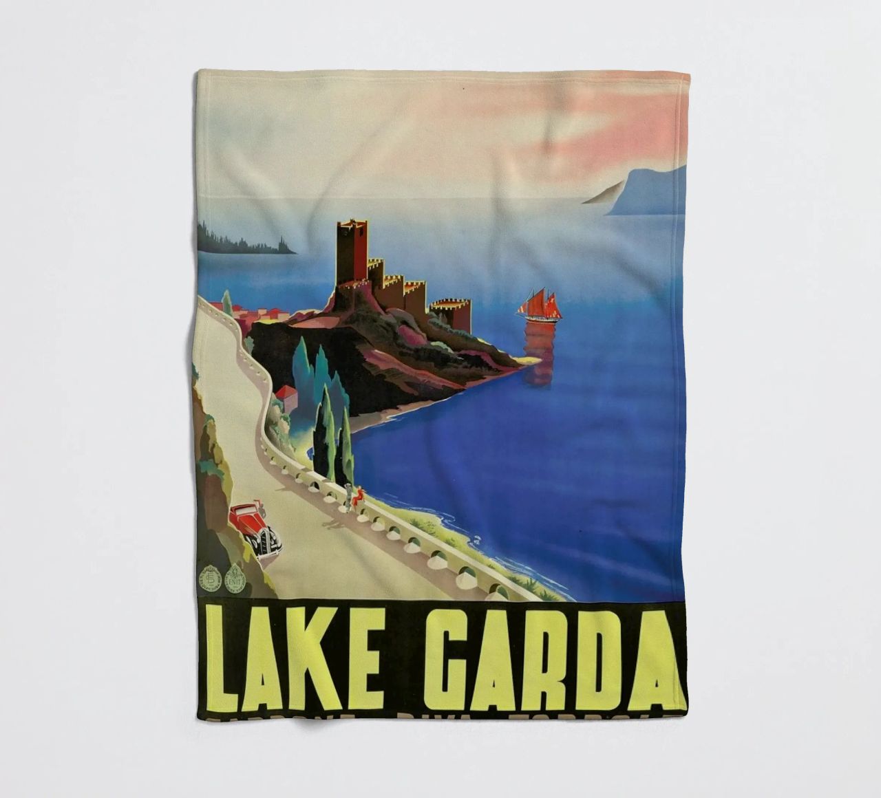Lake Garda Fleecedecke von ARTOTHEK