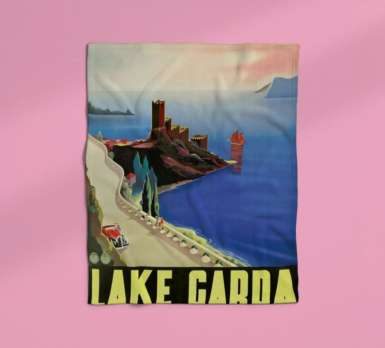 Lake Garda Fleecedecke von ARTOTHEK