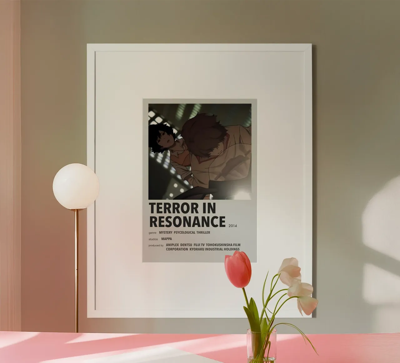 TERROR IN RESONANCE  2014 Poster mit Aluminium Rahmen von Totoya
