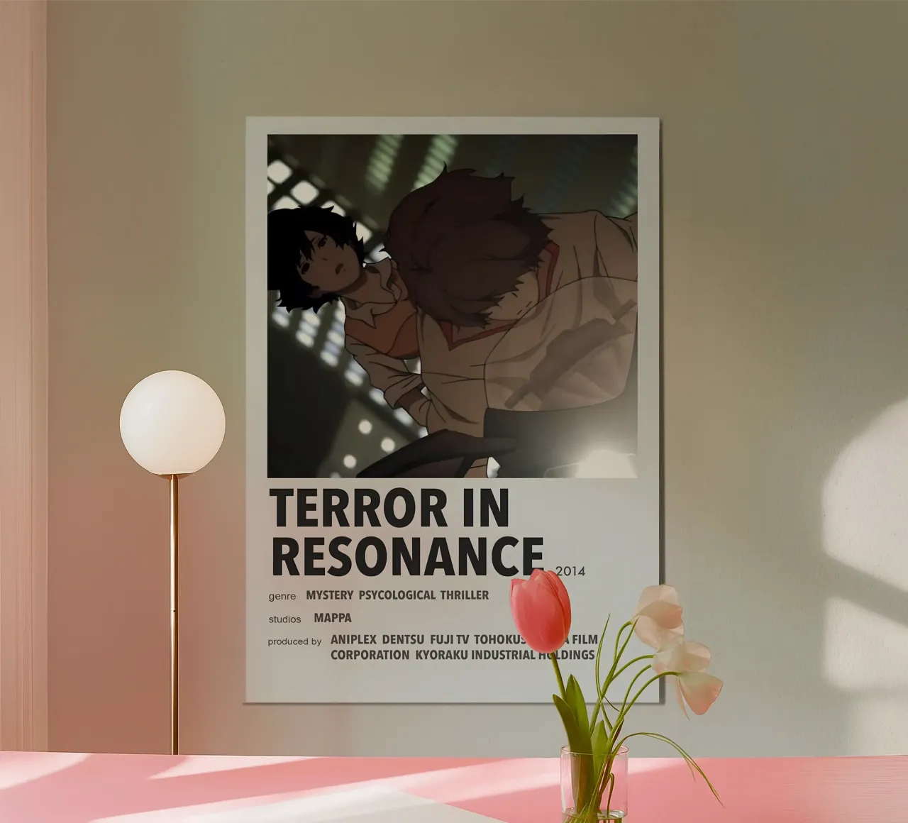 TERROR IN RESONANCE  2014 Poster mit Aluminium Rahmen von Totoya