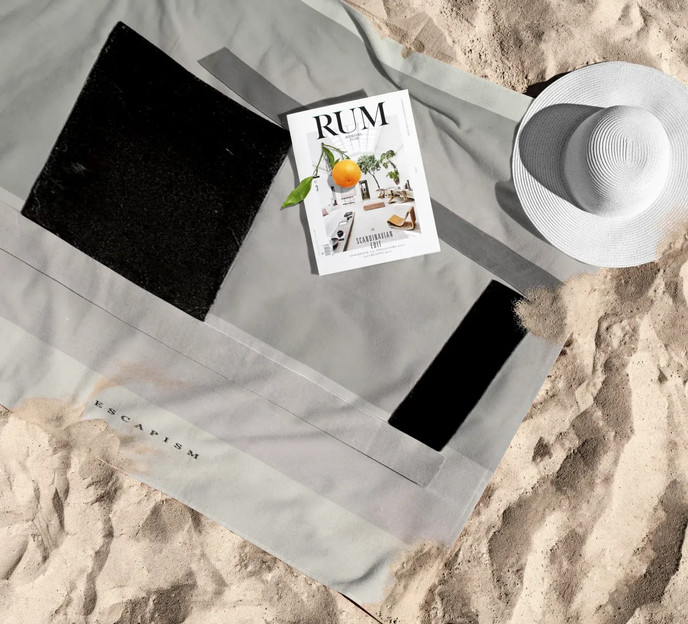 Escapism serviette de plage de Graphite