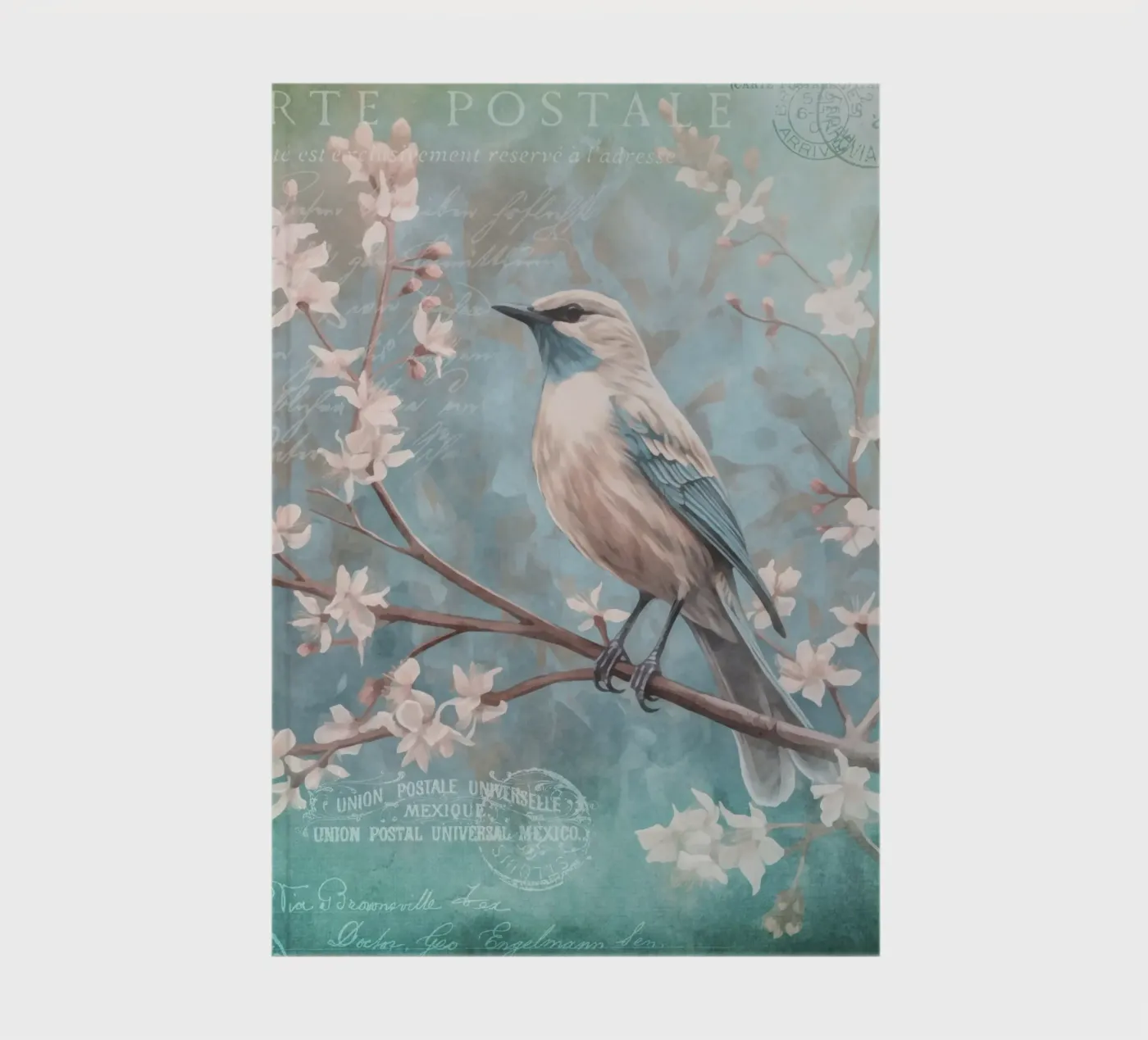 Romantic Spring Bird notebook by Andrea Haase Vintage World
