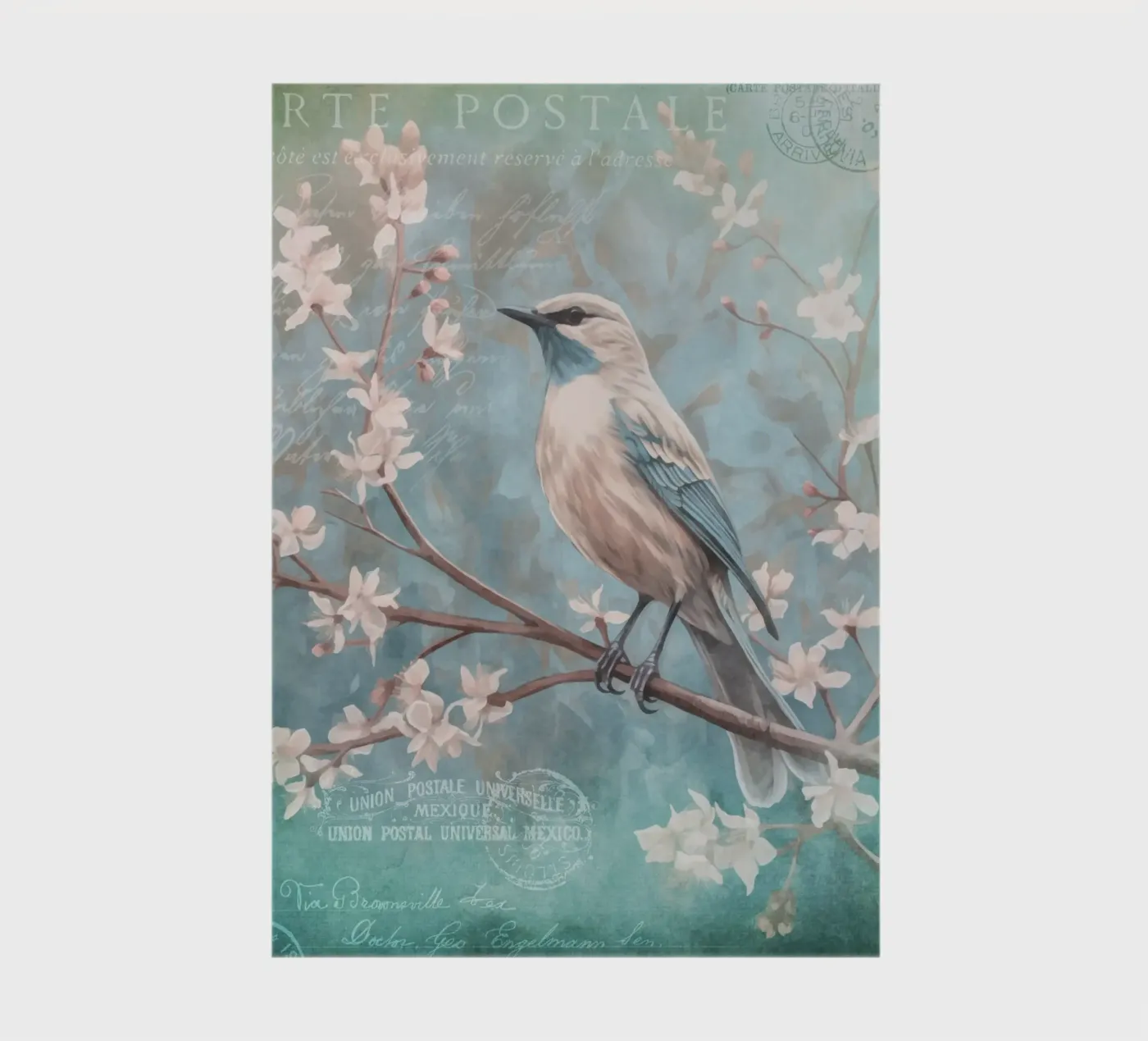 Romantic Spring Bird notebook by Andrea Haase Vintage World