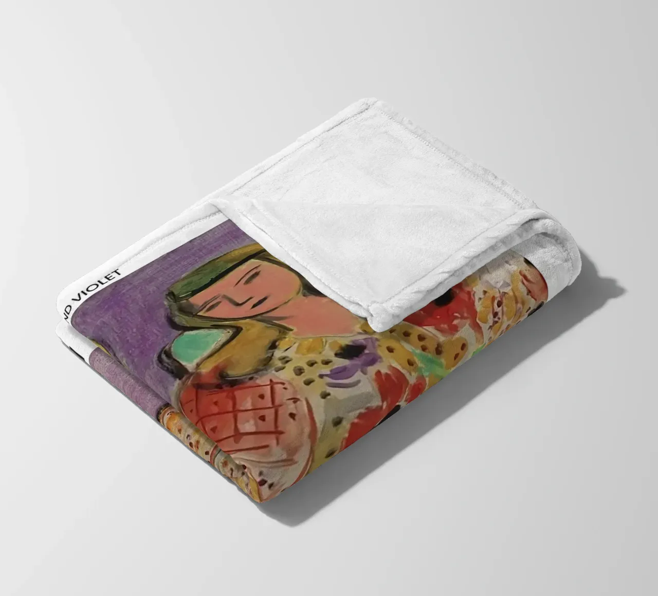 Henri Matisse - Ragazza con anemoni su sfondo viola coperta in pile da Perdana shop