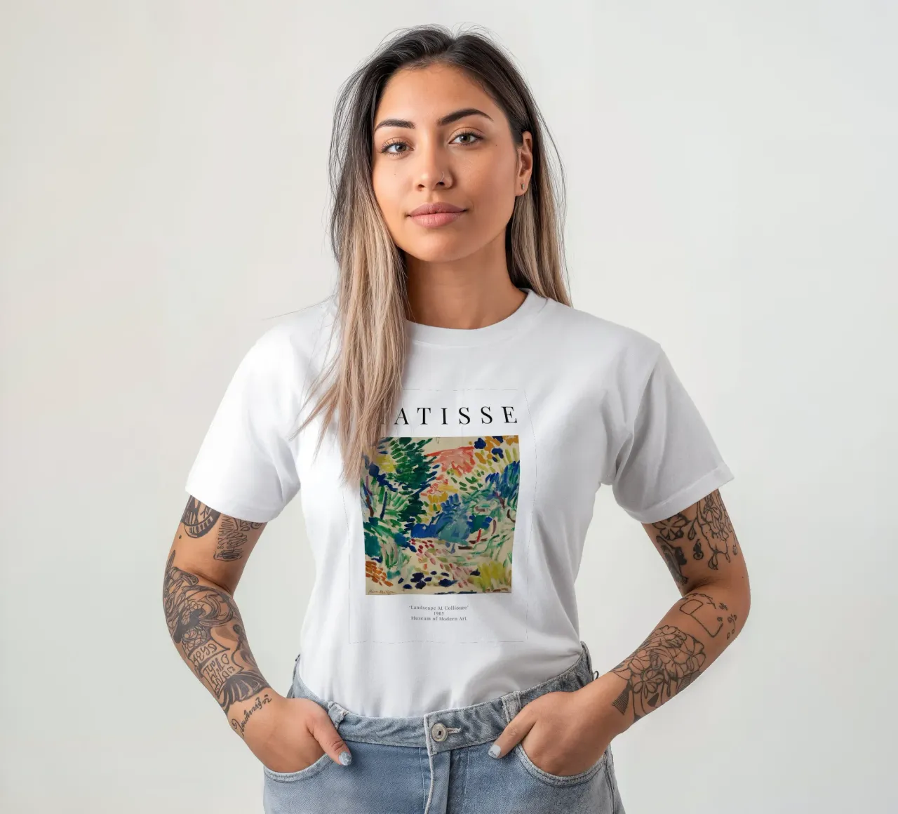 Henri Matisse - Landschaft in Collioure - Die Ausstellung T-Shirt von Perdana shop