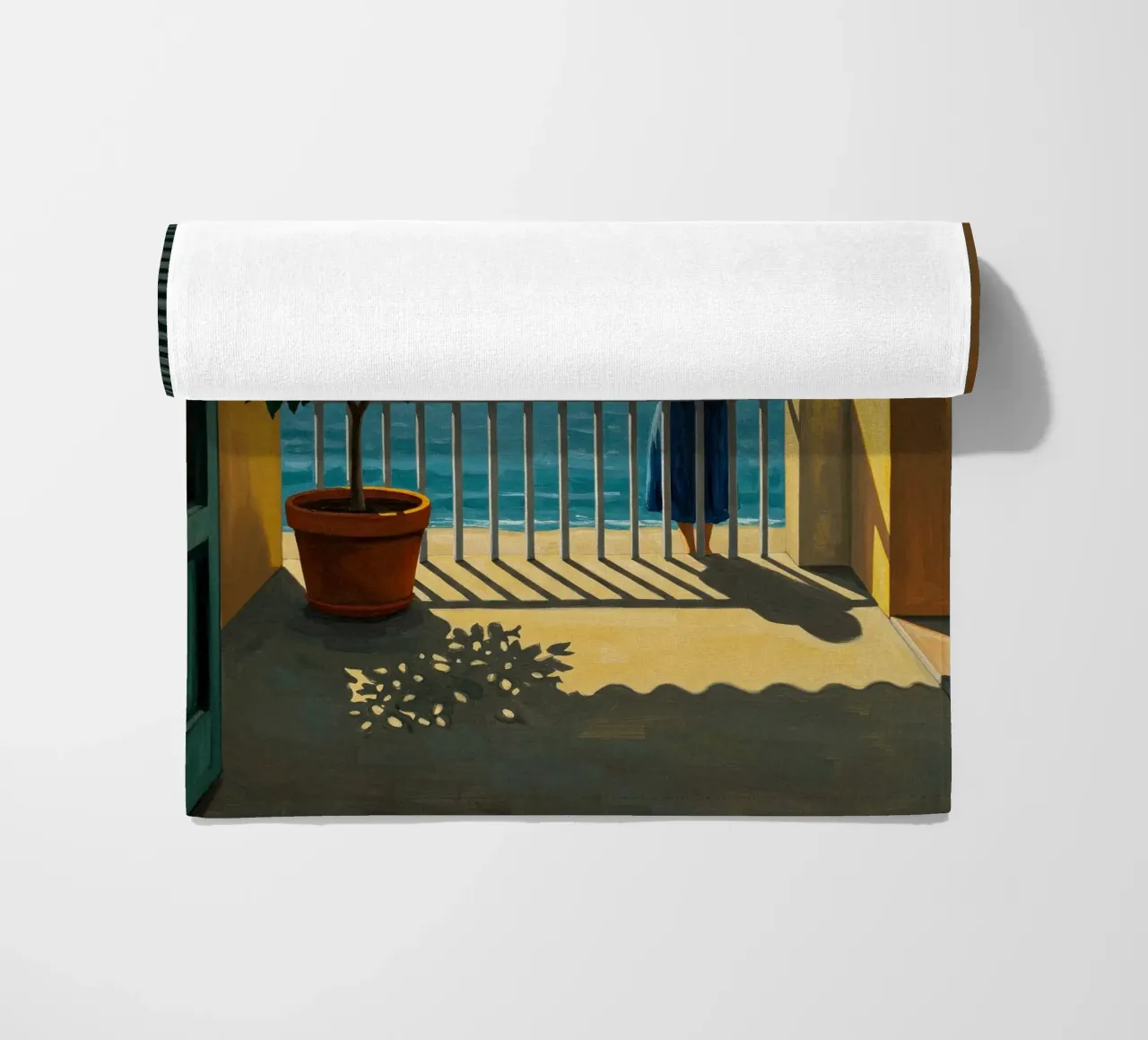 Lemon Tree beach towel by Art Center