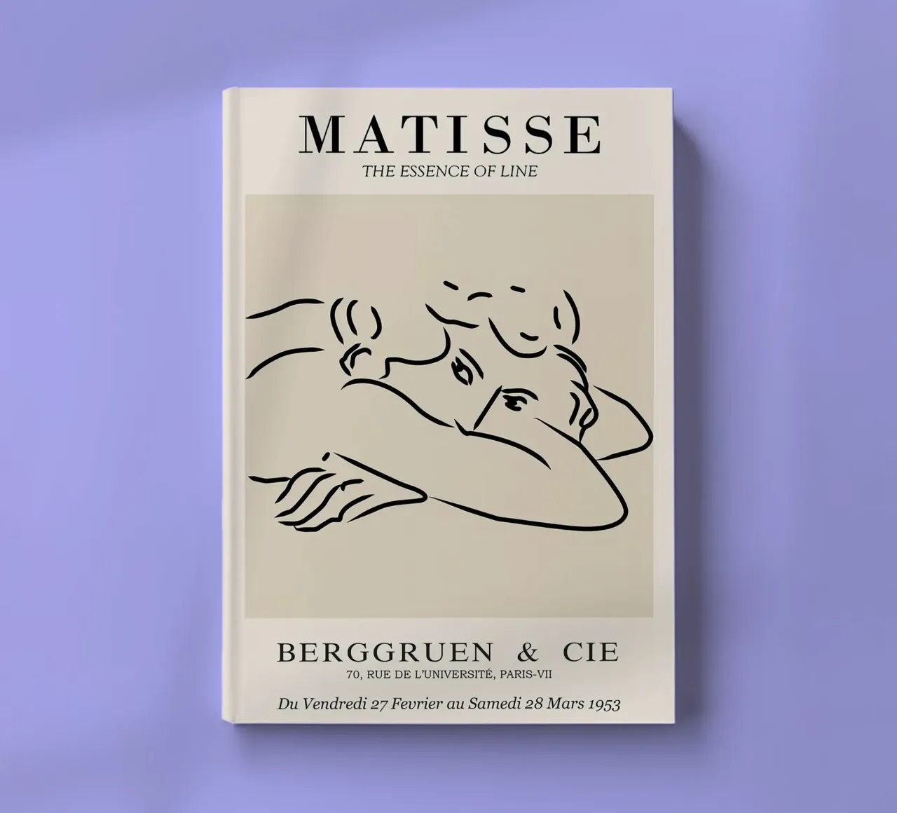 Henri Matisse - Line Drawing of Woman - Essense of Line notebook by Perdana shop