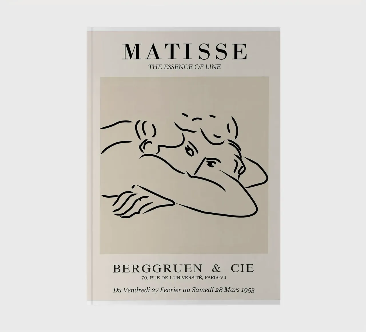 Henri Matisse - Line Drawing of Woman - Essense of Line notebook by Perdana shop