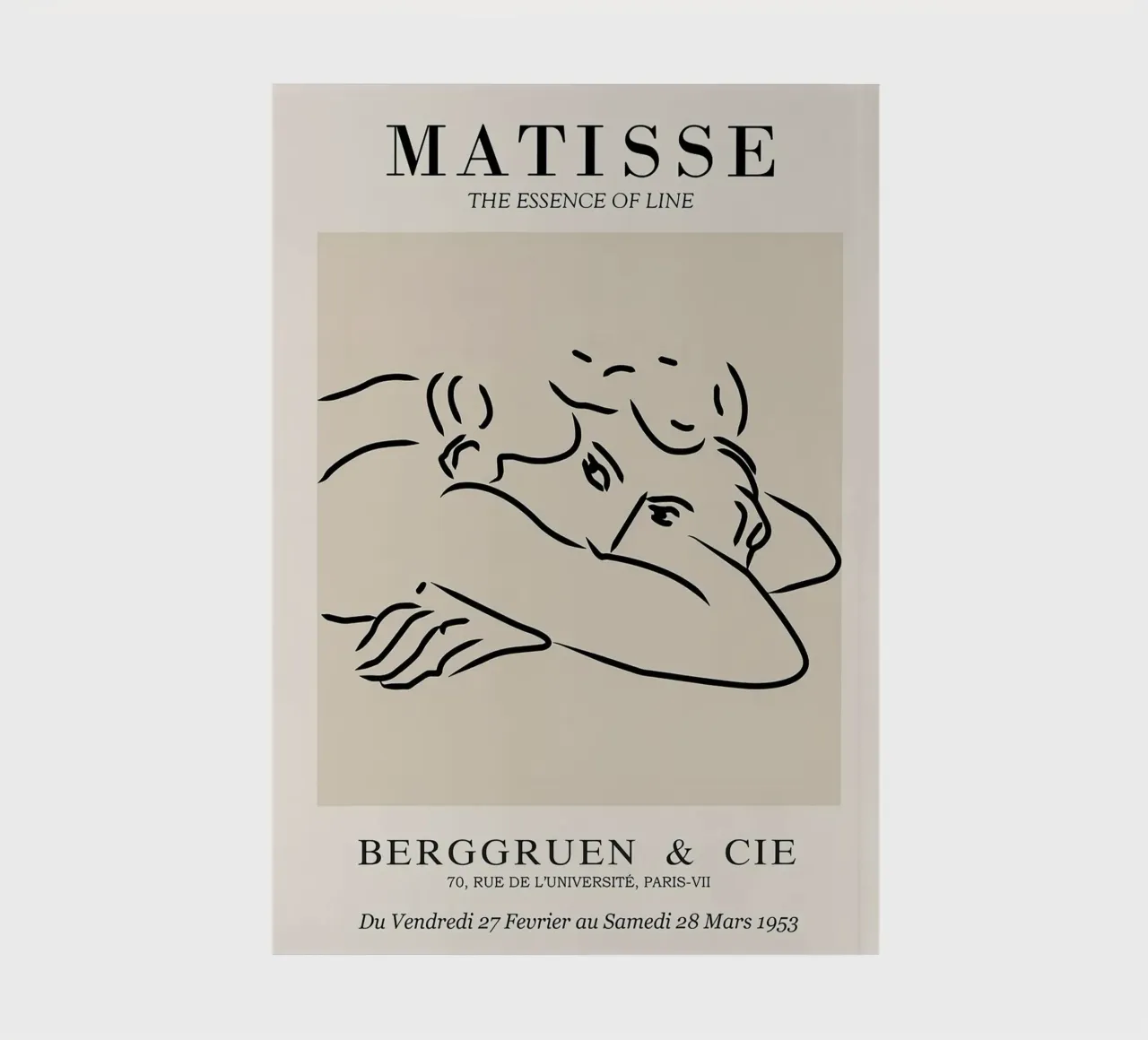 Henri Matisse - Line Drawing of Woman - Essense of Line notebook by Perdana shop