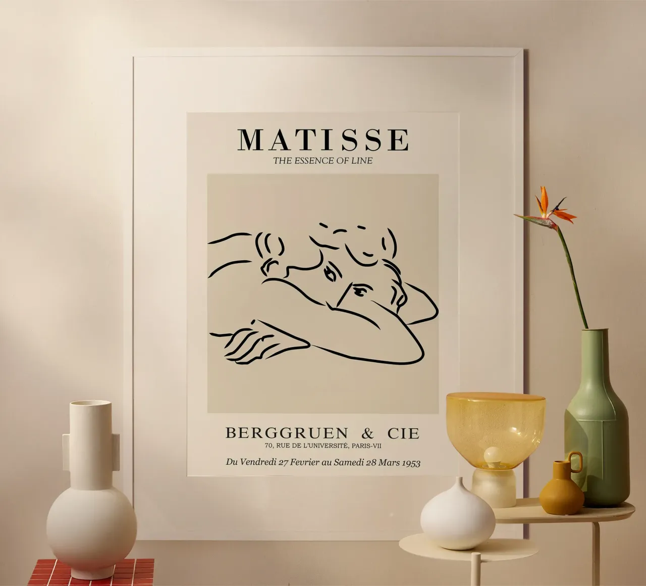 Henri Matisse - Line Drawing of Woman - Essense of Line hahnemühle by Perdana shop