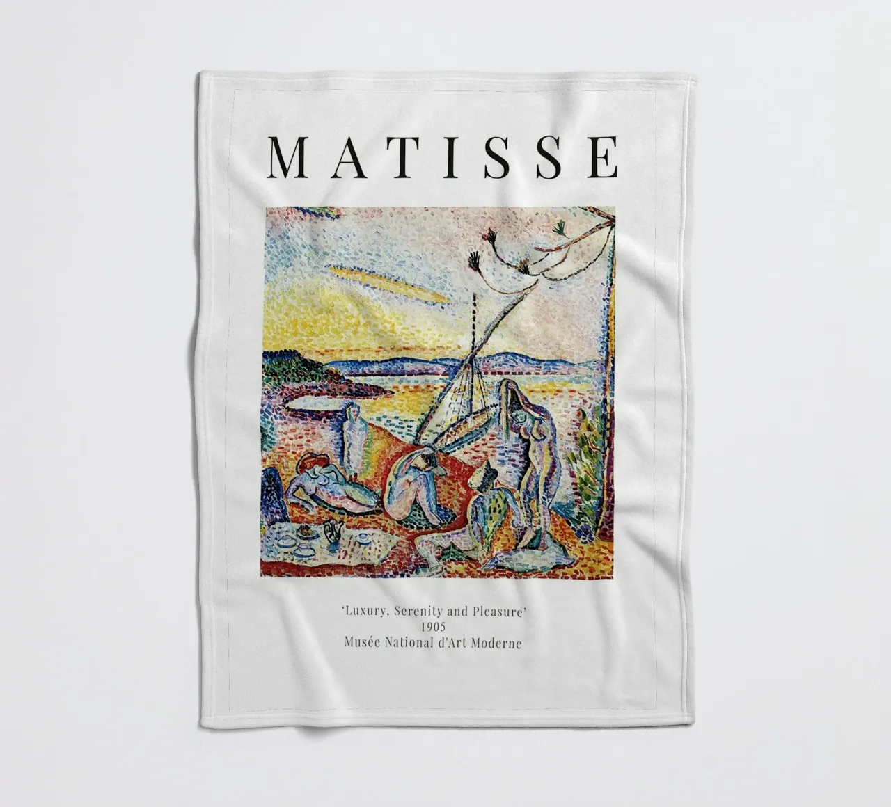 Henri Matisse - Lusso, serenità e piacere 1 coperta in pile da Perdana shop