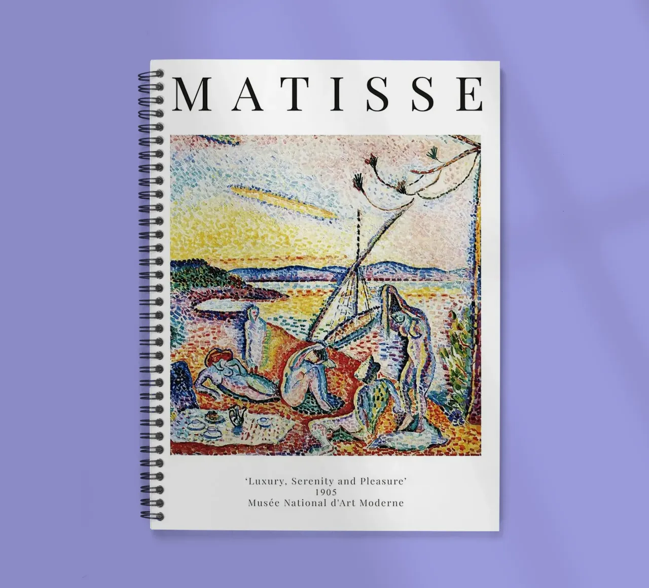 Henri Matisse - Luxury, Serenity and Pleasure 1 spiral notebook by Perdana shop