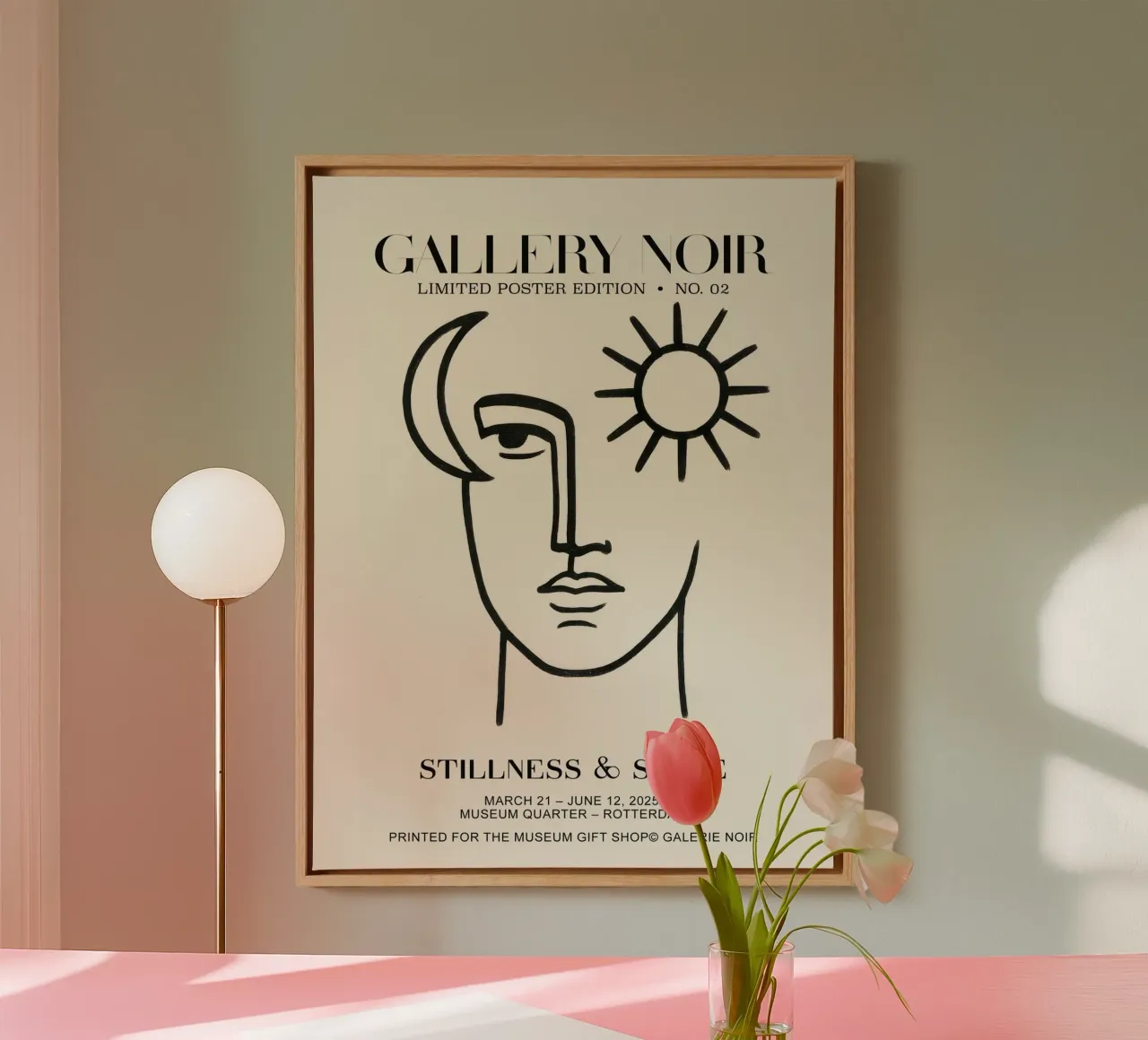 Gallery Noir No 02 tela con Cornice a cassetta da treechild