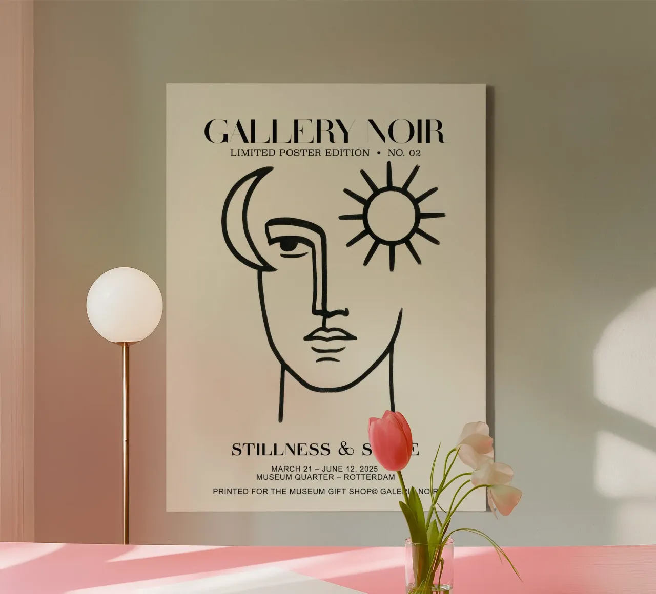Gallery Noir No 02 tela con Cornice a cassetta da treechild