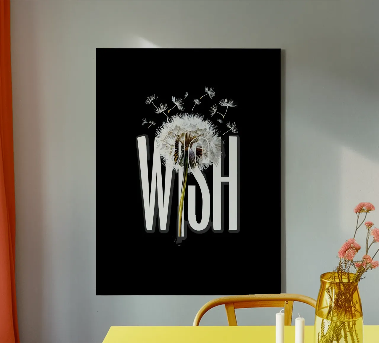 Das Flüstern der Hoffnung Leinwand mit Schattenfugenrahmen von inspirational quote