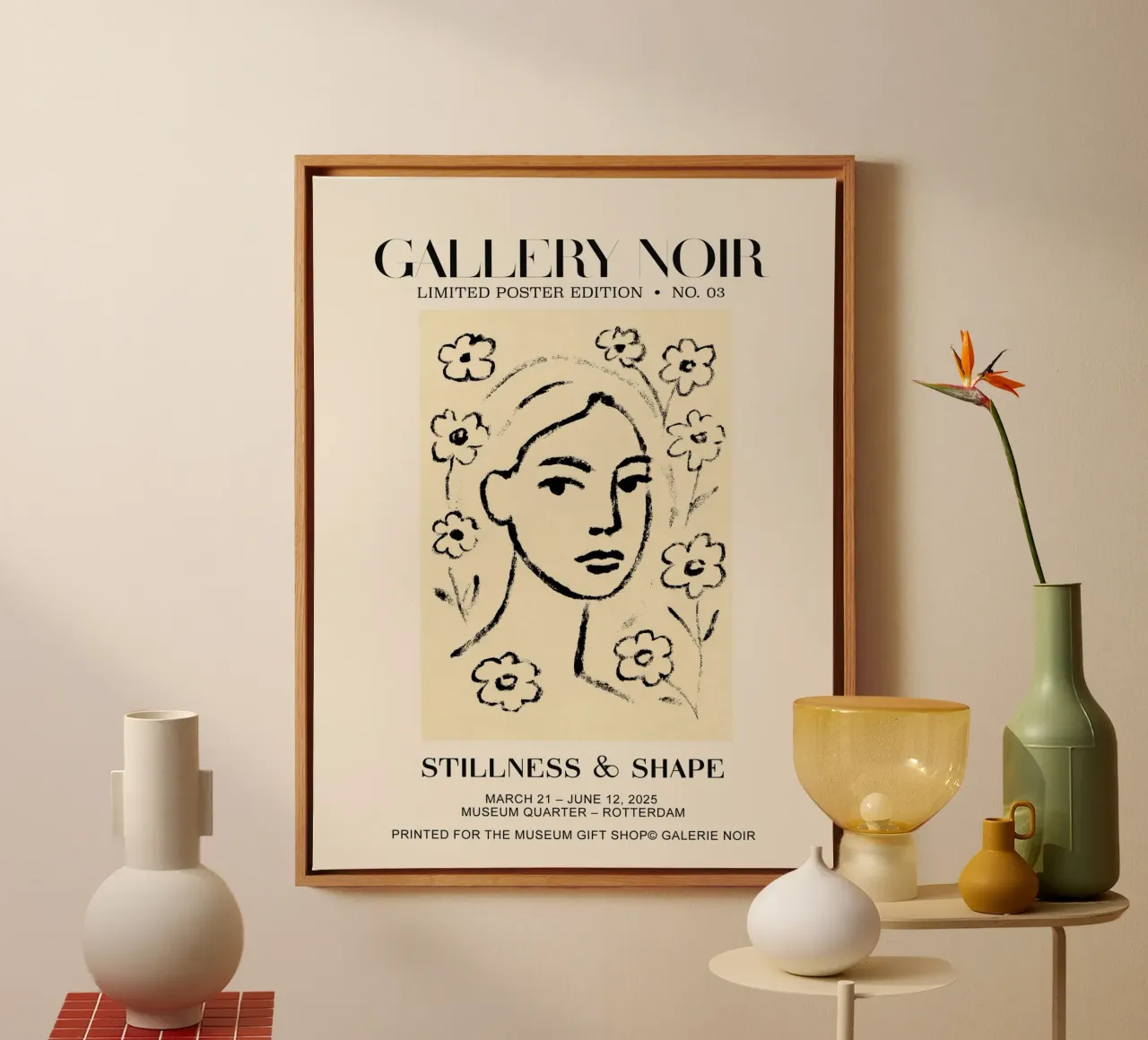 Gallery Noir No 03 tela con Cornice a cassetta da treechild