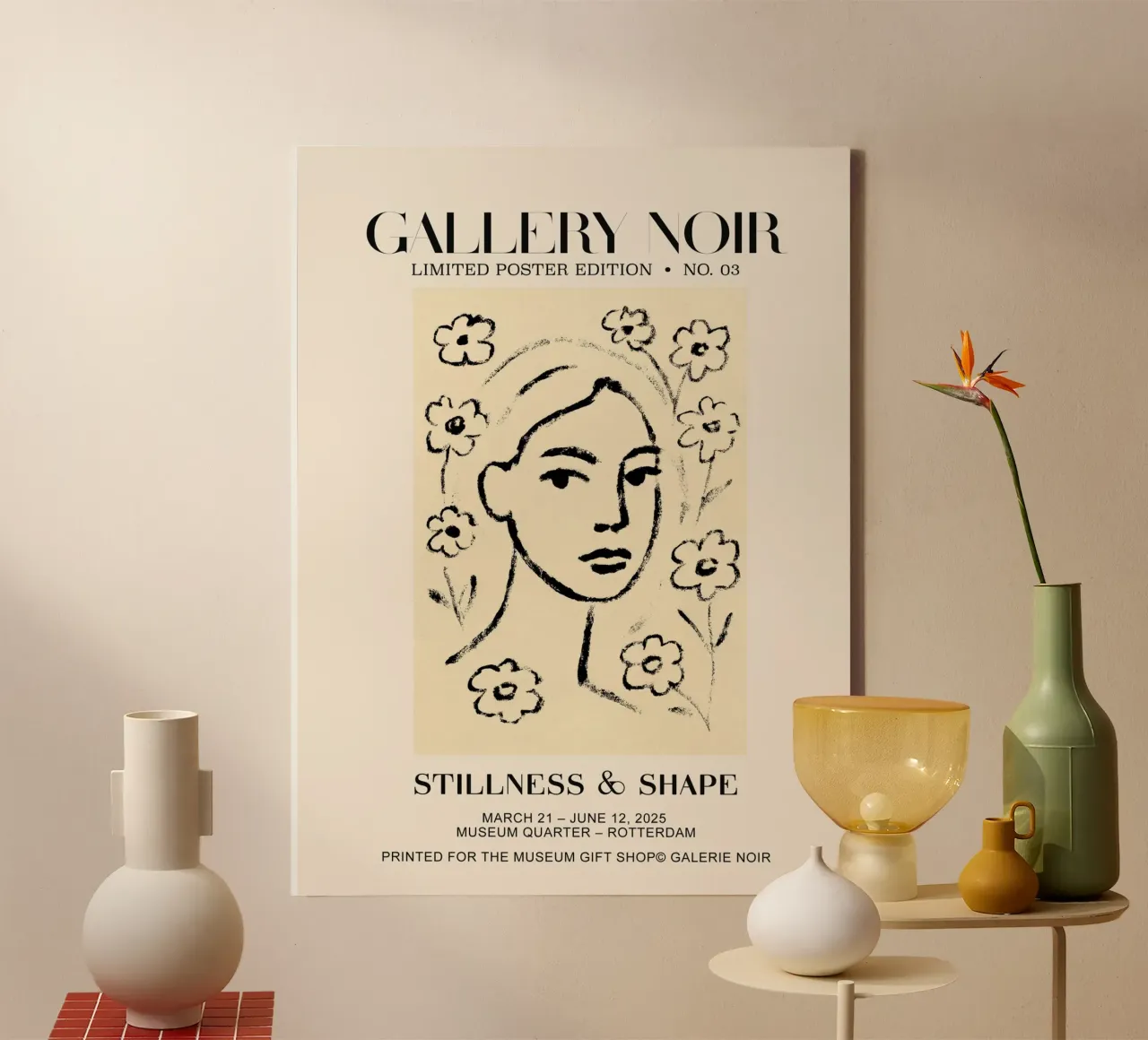 Gallery Noir No 03 tela con Cornice a cassetta da treechild