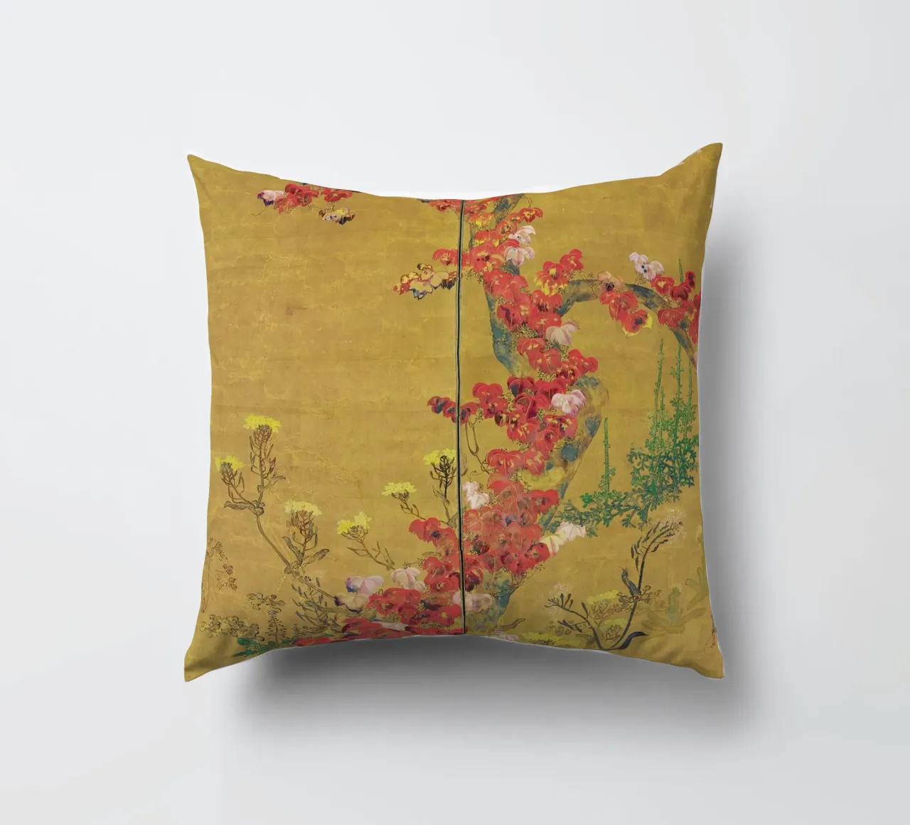 Autumn Flowers and Tree Trunk cuscino da ARTOTHEK