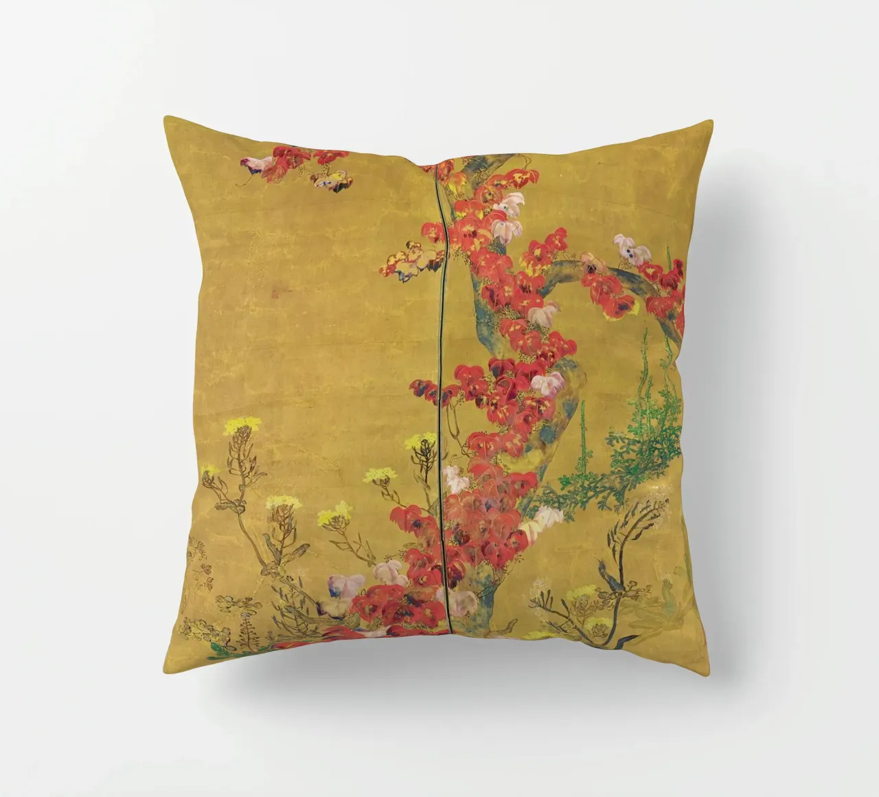 Autumn Flowers and Tree Trunk cuscino da ARTOTHEK