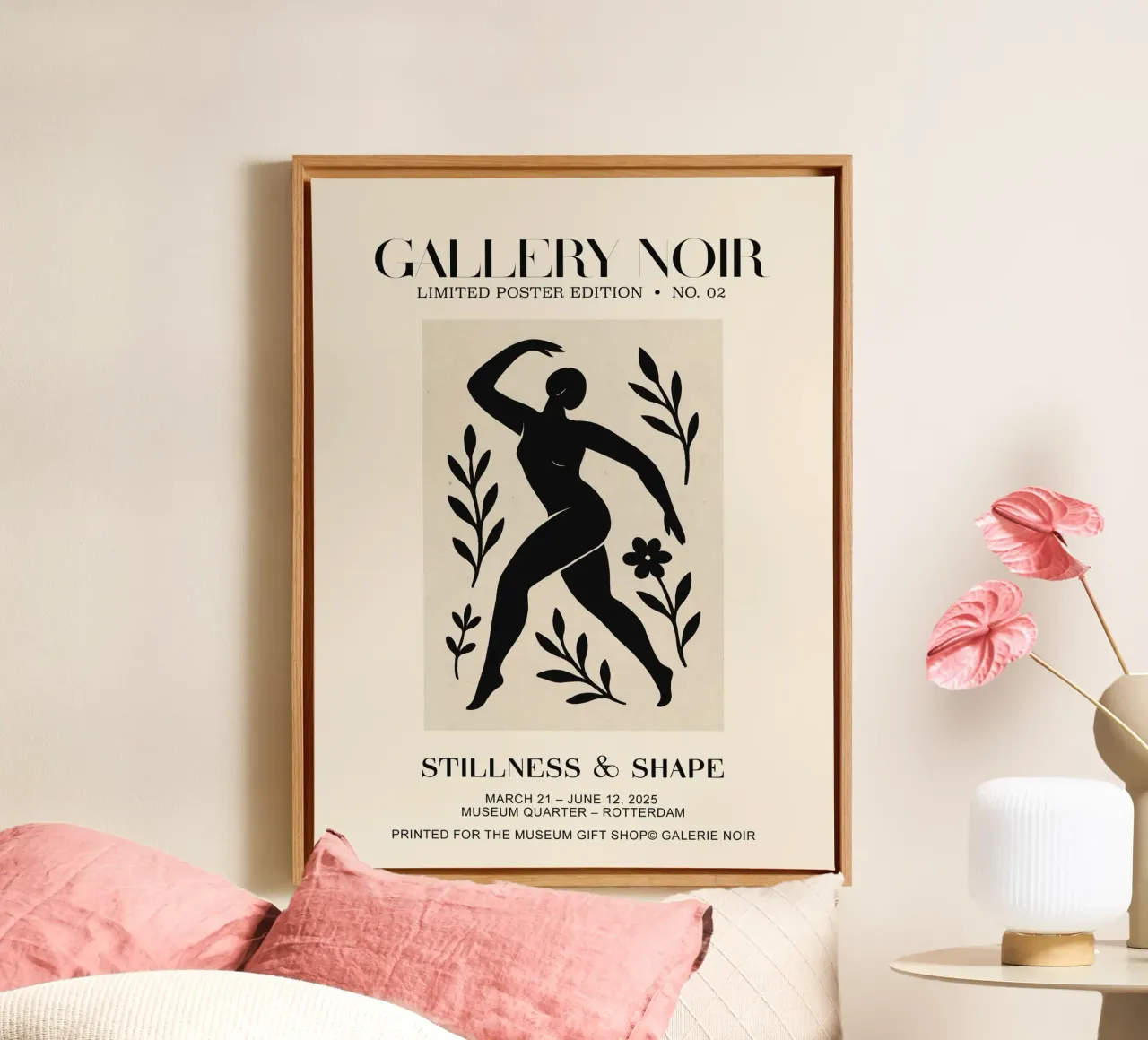 Gallery Noir No 04 tela con Cornice a cassetta da treechild