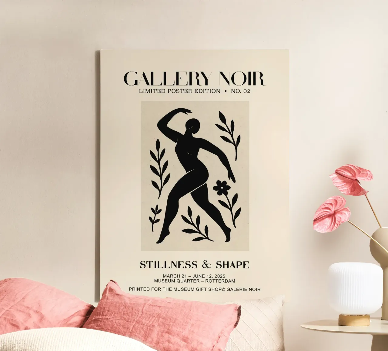 Gallery Noir No 04 tela con Cornice a cassetta da treechild