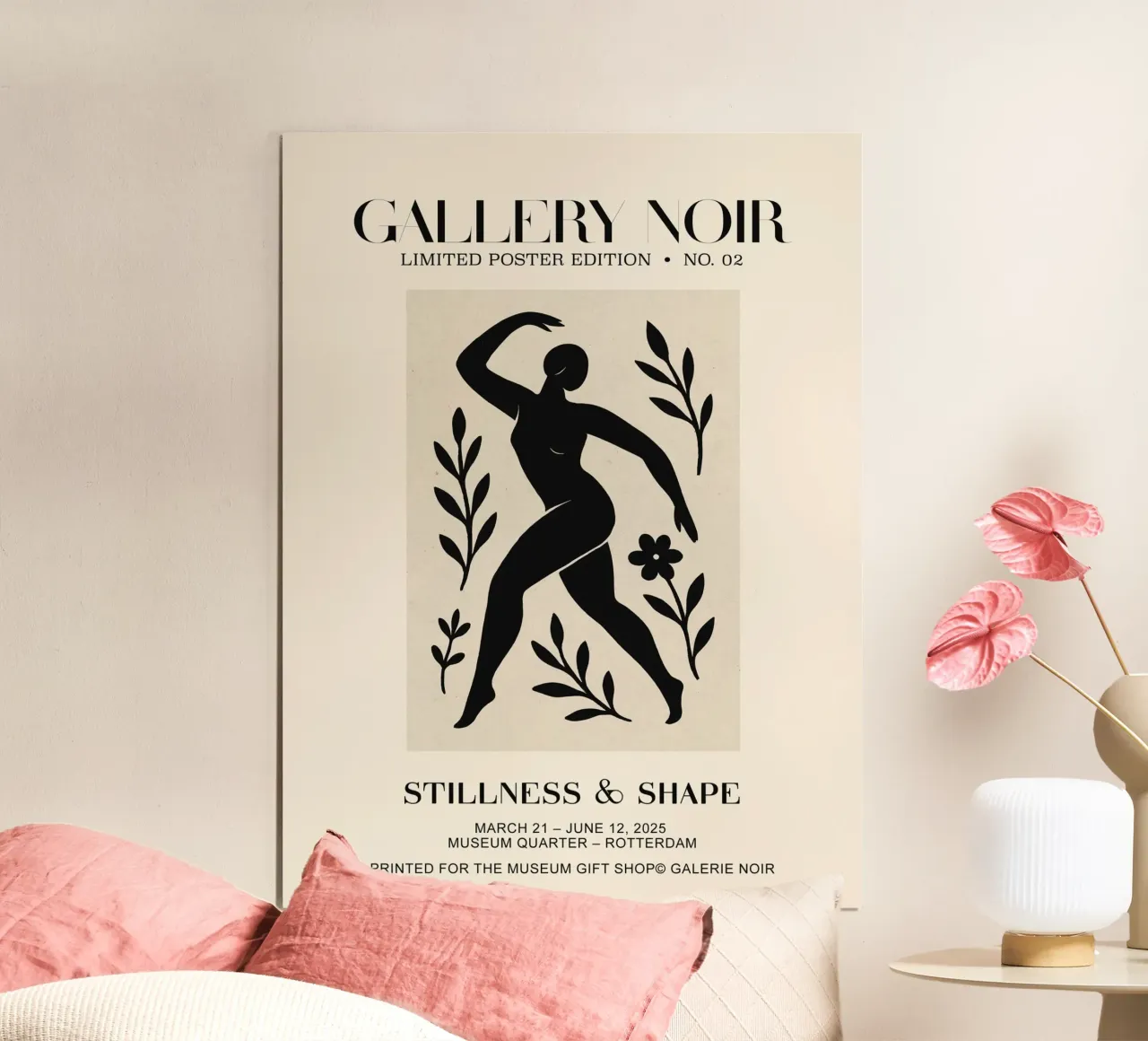 Gallery Noir No 04 poster con telaio in alluminio da treechild