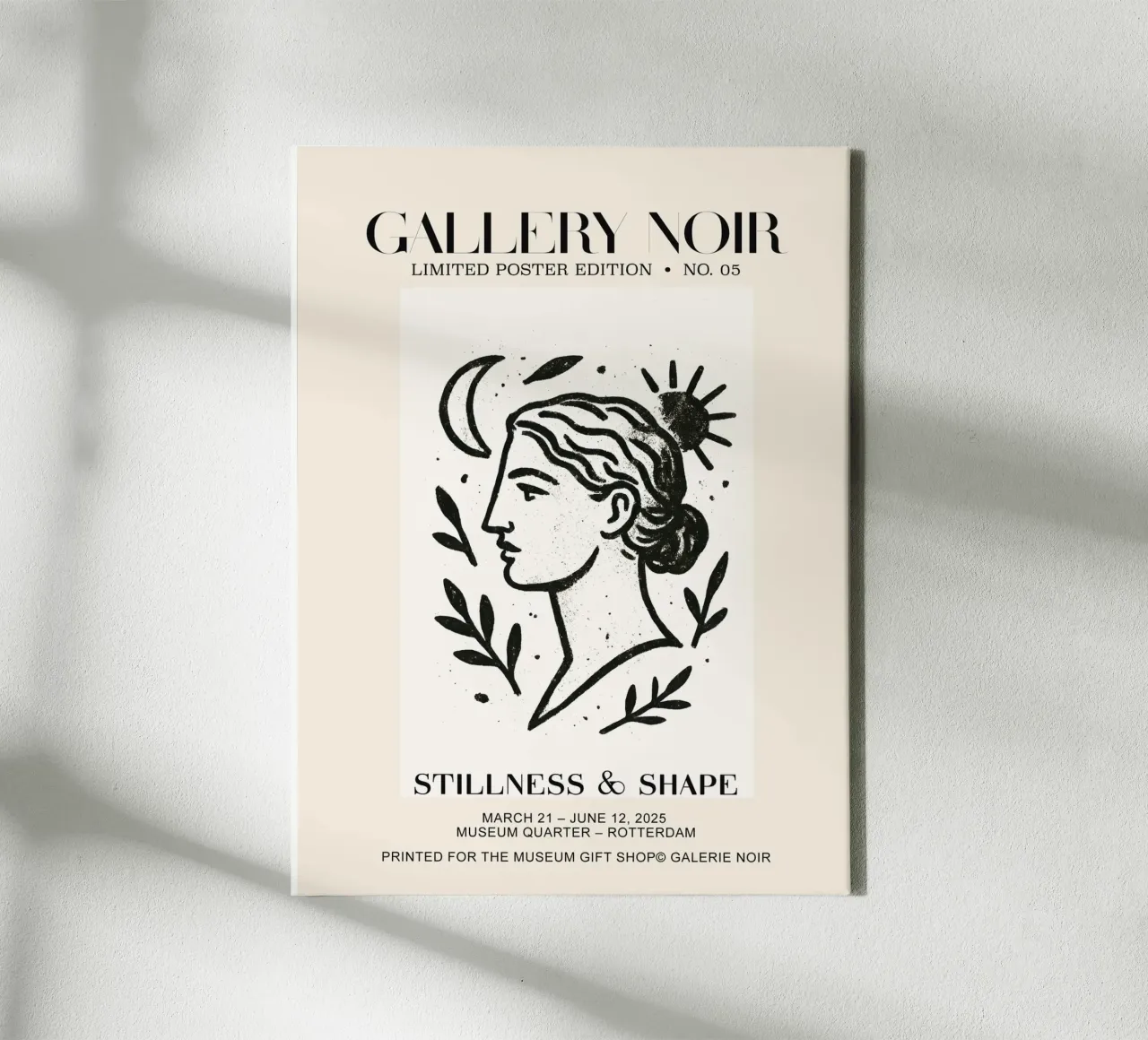 Gallery Noir No 05 tela con Cornice a cassetta da treechild
