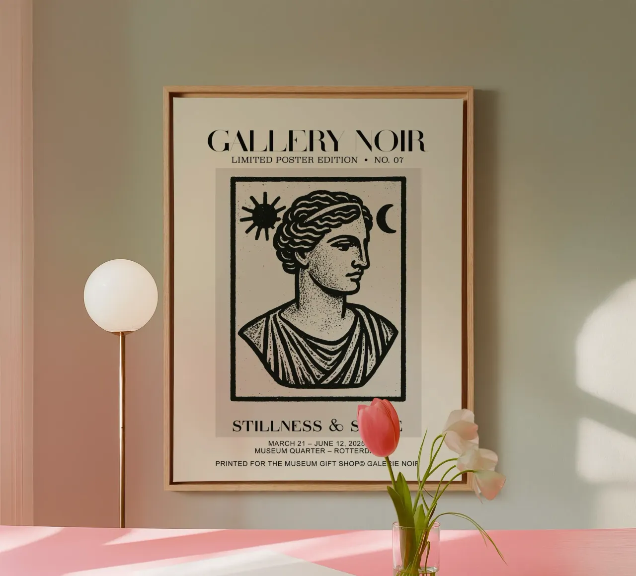 Gallery Noir No 07 tela con Cornice a cassetta da treechild