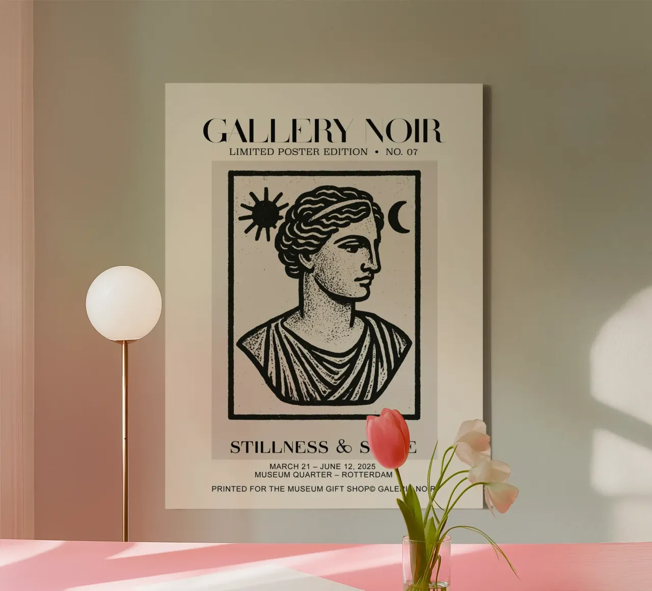 Gallery Noir No 07 tela con Cornice a cassetta da treechild