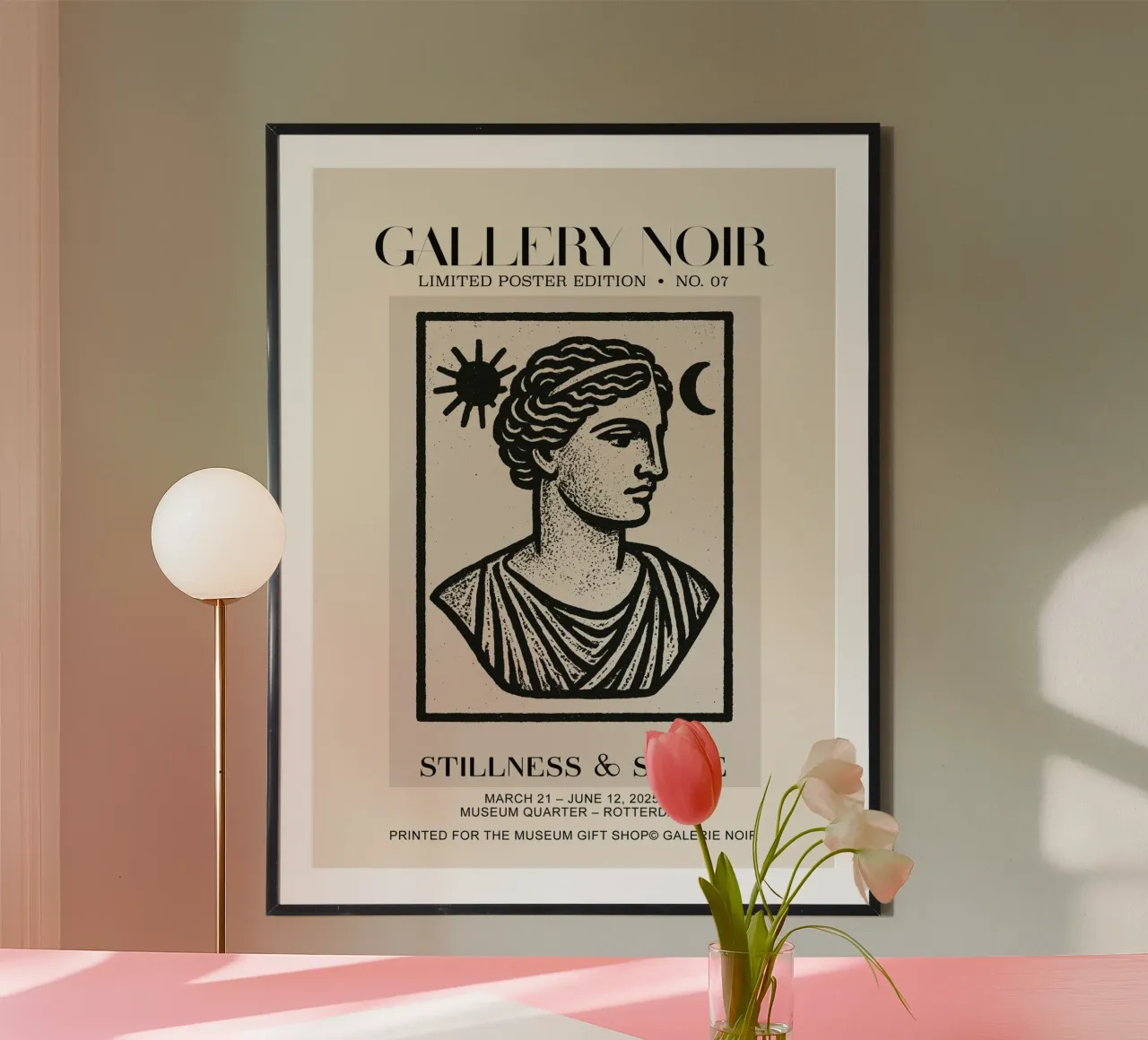 Gallery Noir No 07 poster con telaio in alluminio da treechild