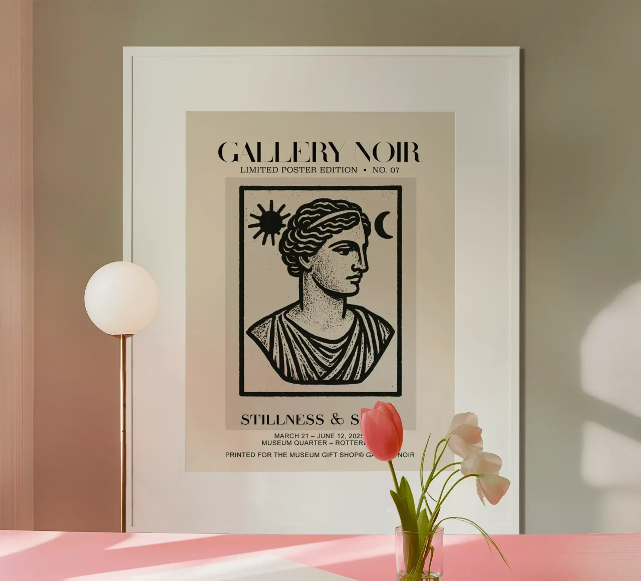 Gallery Noir No 07 poster con telaio in alluminio da treechild