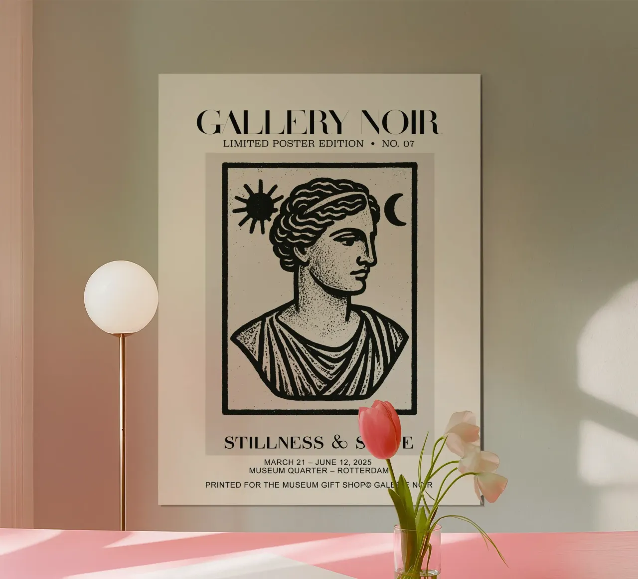 Gallery Noir No 07 poster con telaio in alluminio da treechild