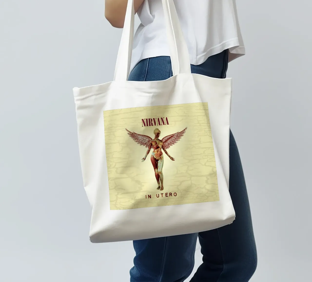 Nirvana - In Utero Cover borsa in juta da HUMMERSONIC