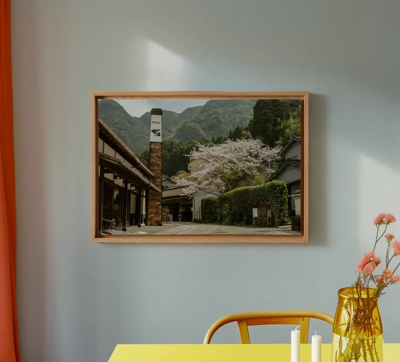 Okawachiyama-Kirschblüten - Kyushu, Japan Leinwand von Marcel Bisig