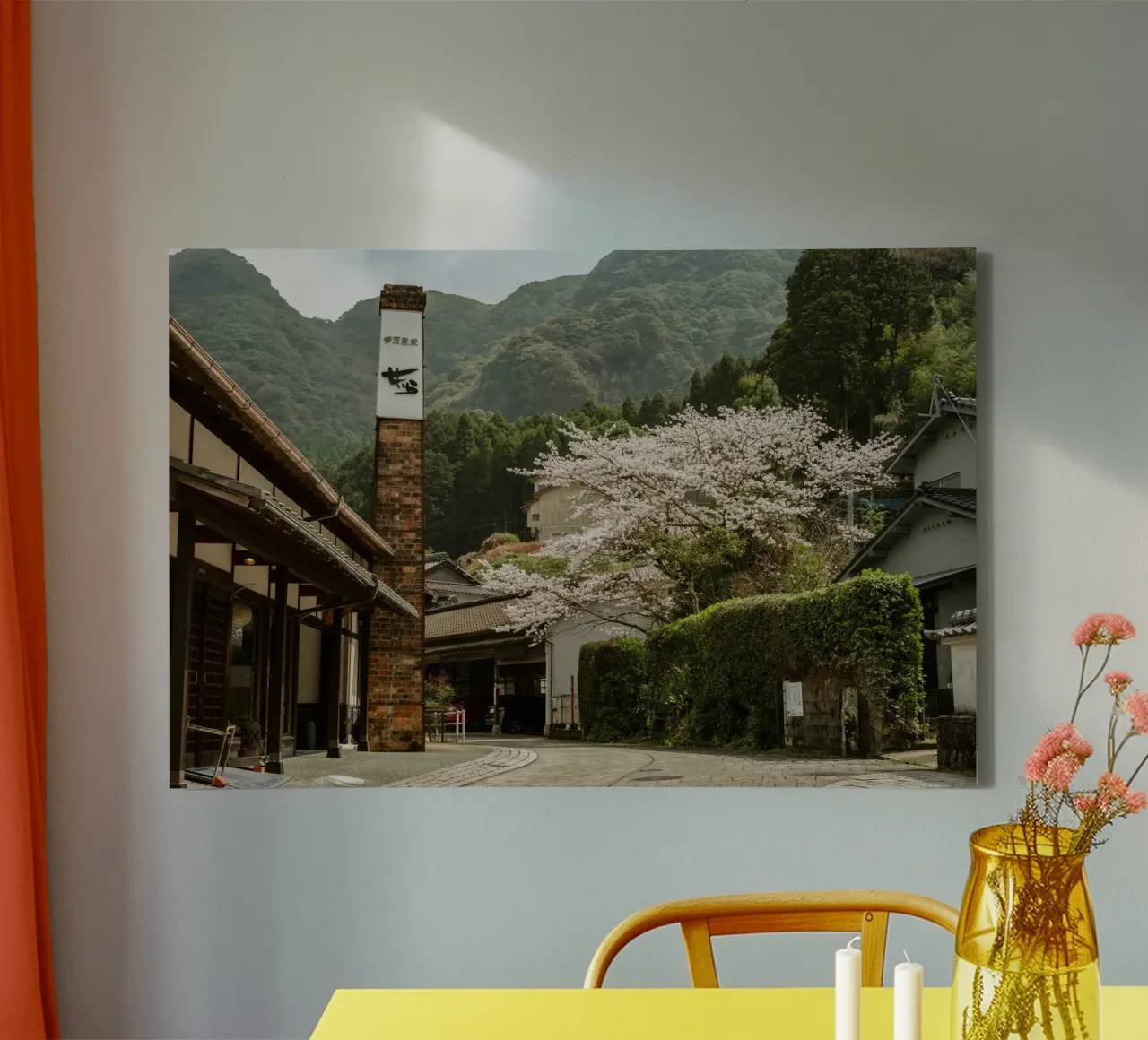 Okawachiyama-Kirschblüten - Kyushu, Japan Leinwand von Marcel Bisig