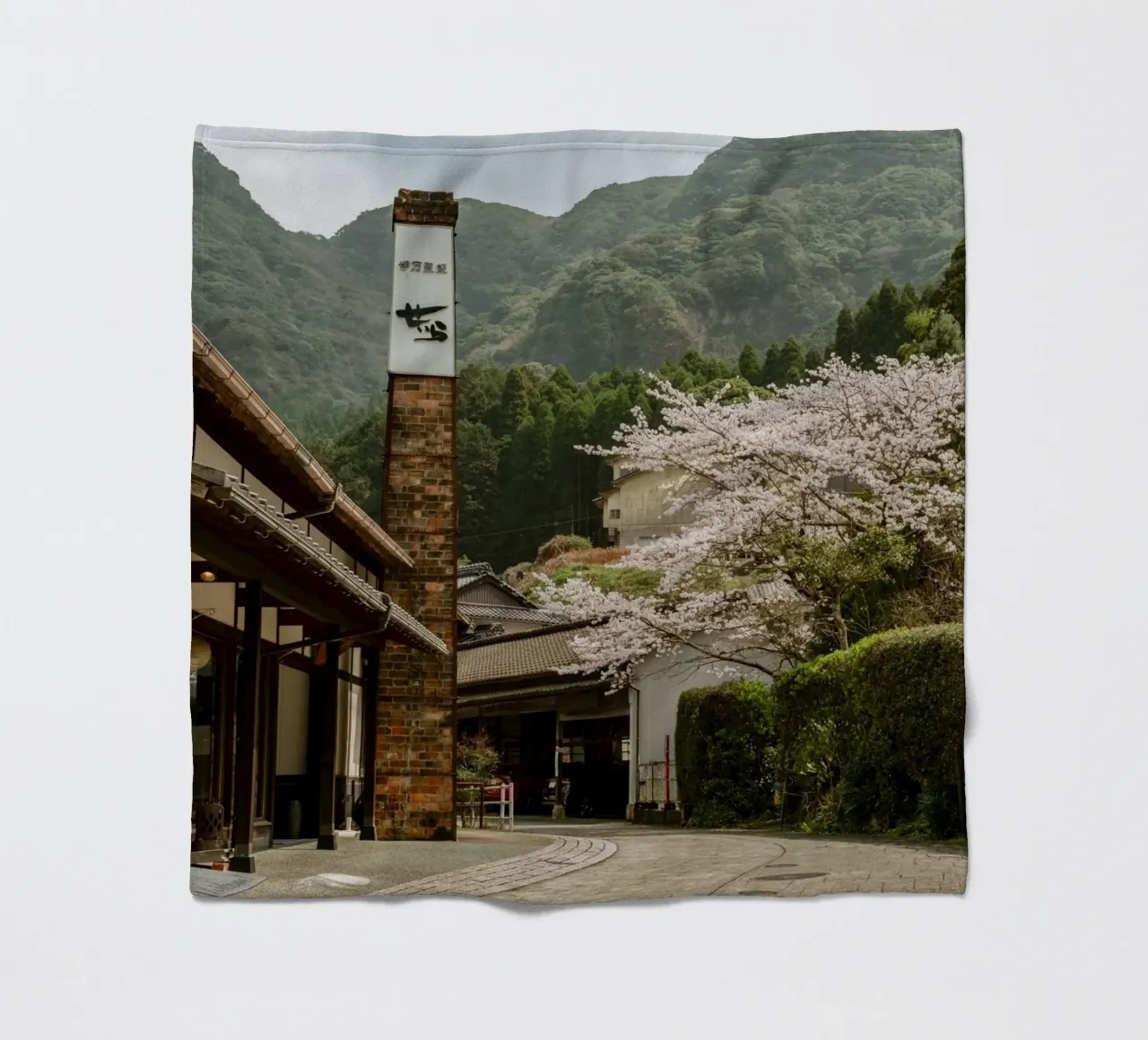 Fiori di ciliegio di Okawachiyama - Kyushu, Giappone coperta in pile da Marcel Bisig