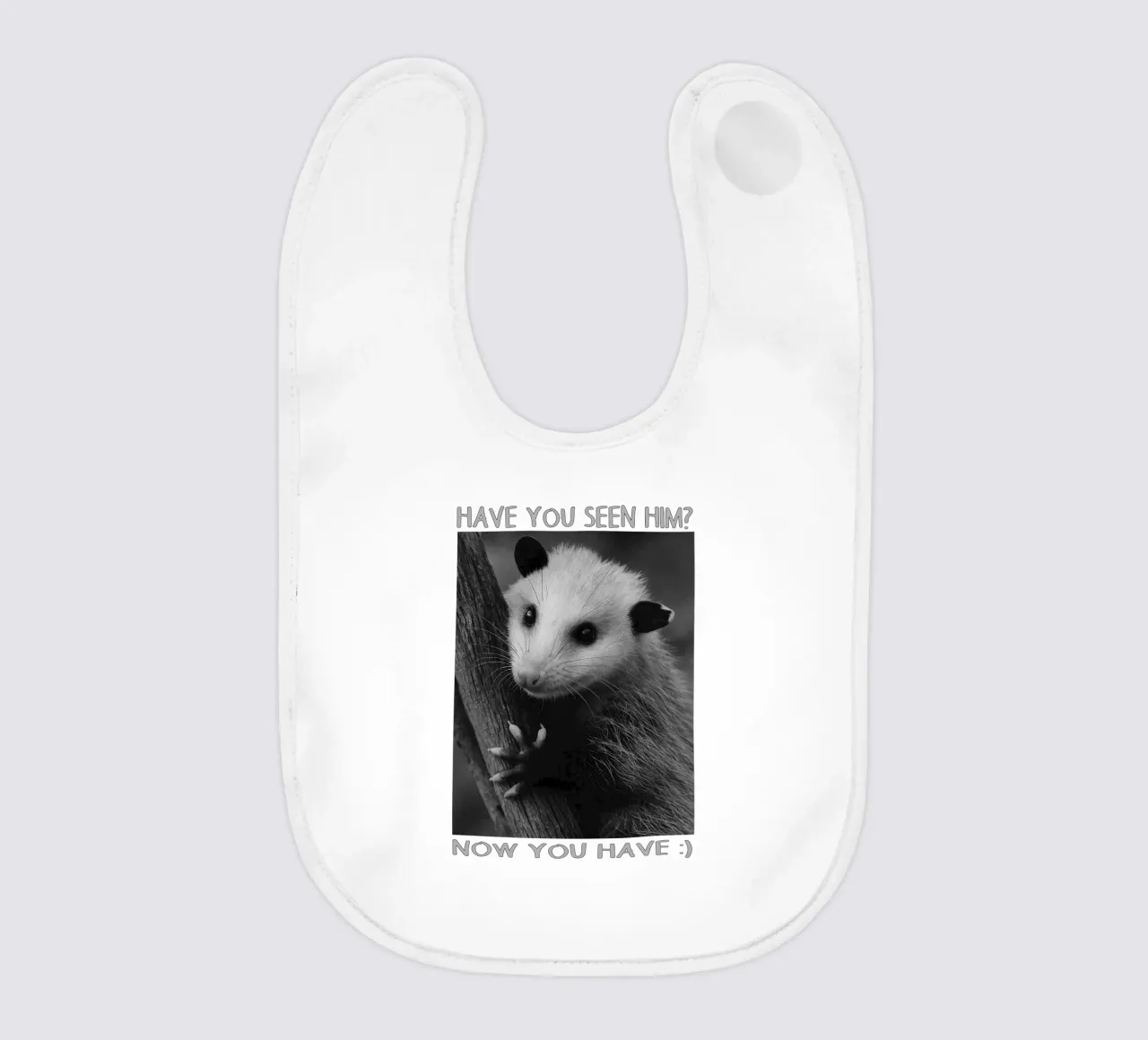 HAI VISTO LUI Possum Space art design bavaglino da the gondals