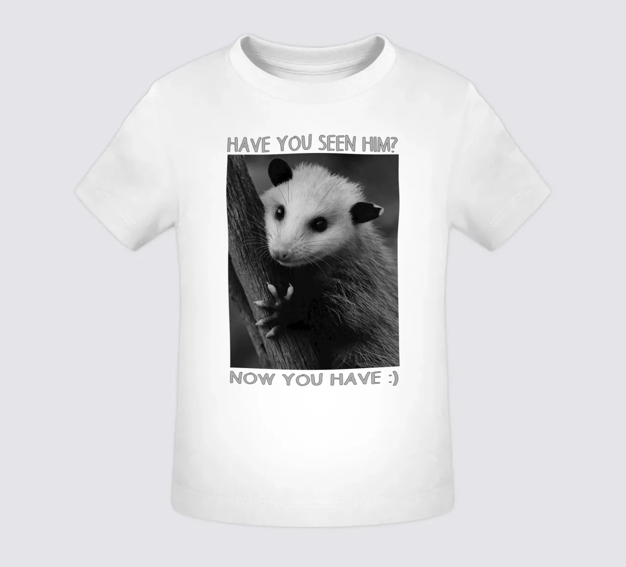 HAI VISTO LUI Possum Space art design maglietta neonato da the gondals