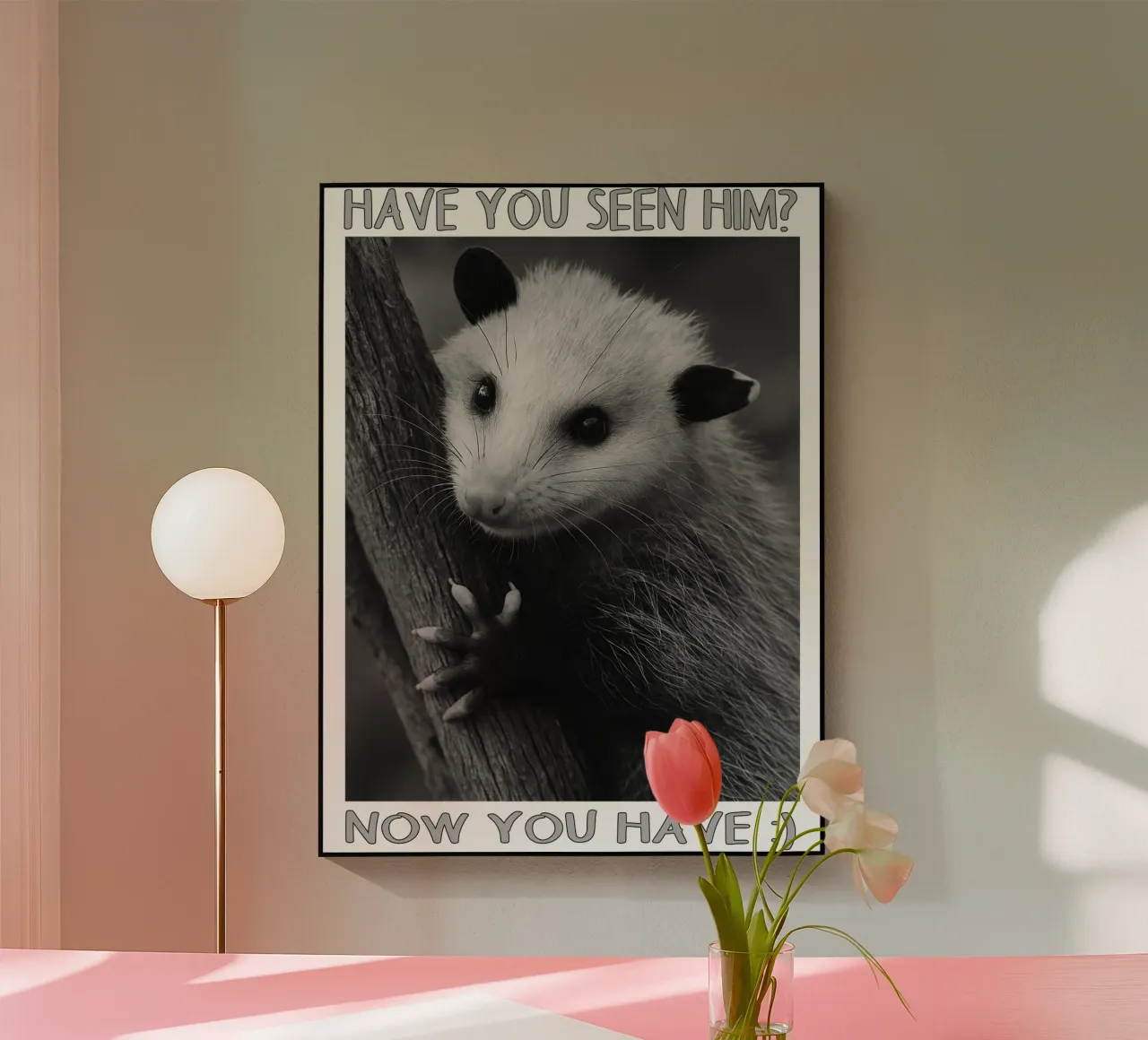 HAI VISTO LUI Possum Space art design plexiglass da the gondals