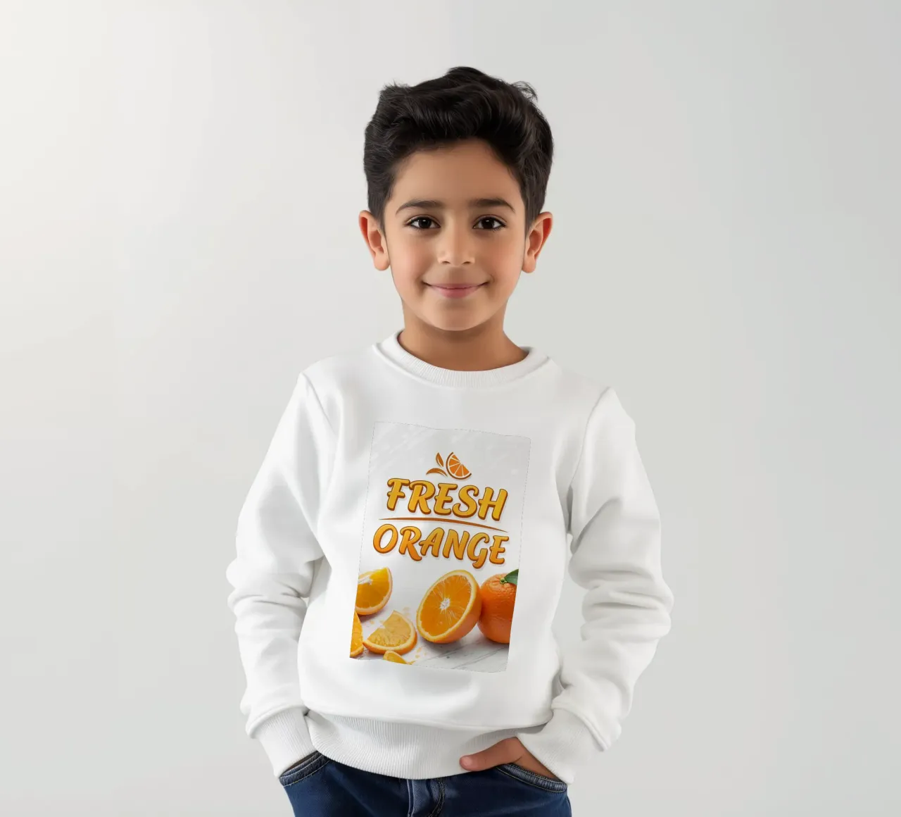 manifesto della mostra di arance fresche felpa bambino da ARTVI-SHOP