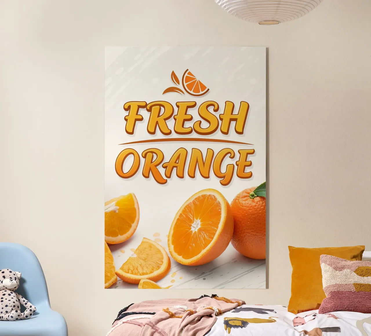 manifesto della mostra di arance fresche plexiglass da 🎁 ARTVI-SHOP