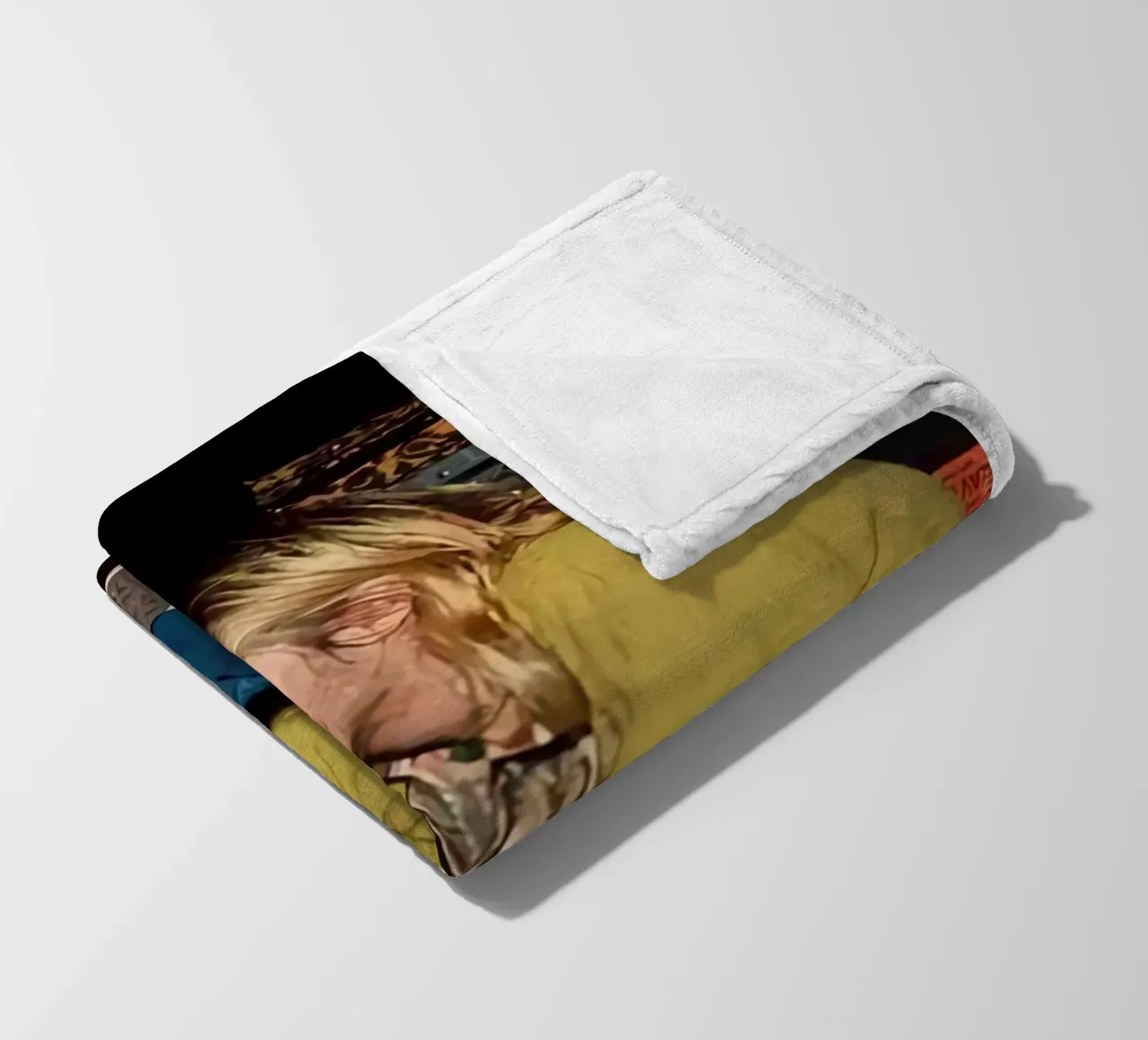 Kurt Cobain che fuma coperta in pile da HUMMERSONIC