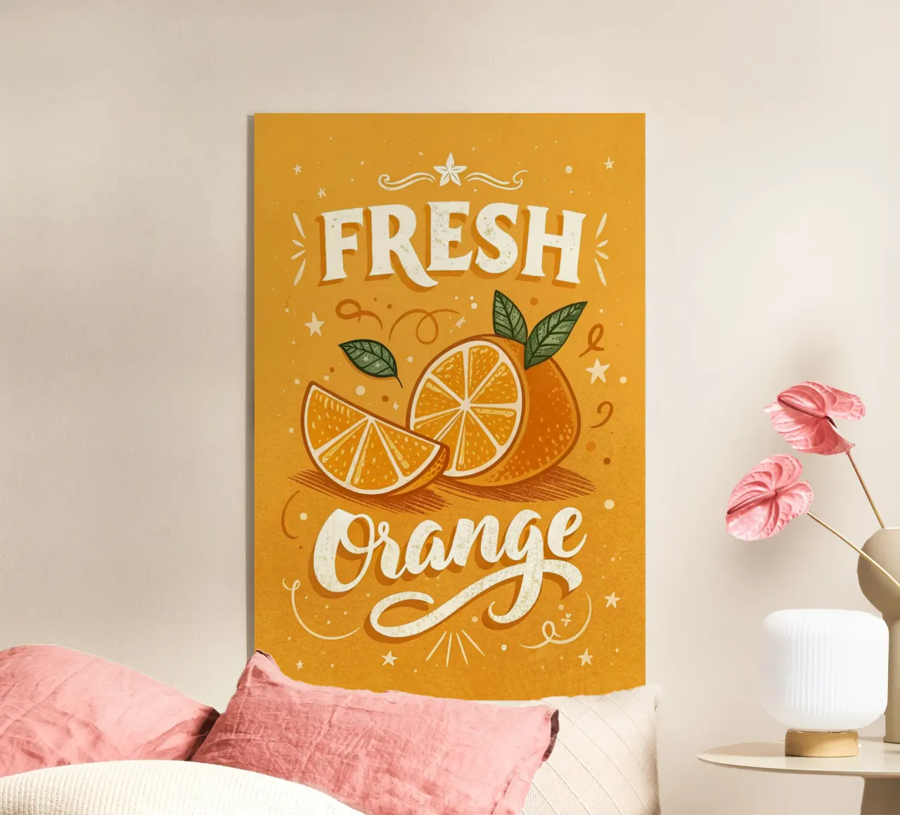 manifesto della mostra di arance fresche plexiglass da 🎁 ARTVI-SHOP