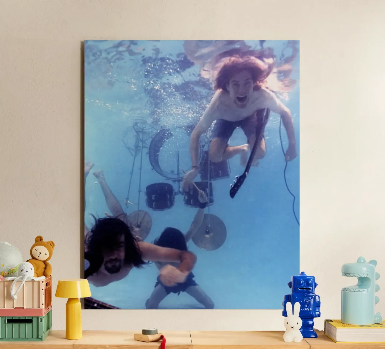 Nirvana sott'acqua alluminio dibond da HUMMERSONIC